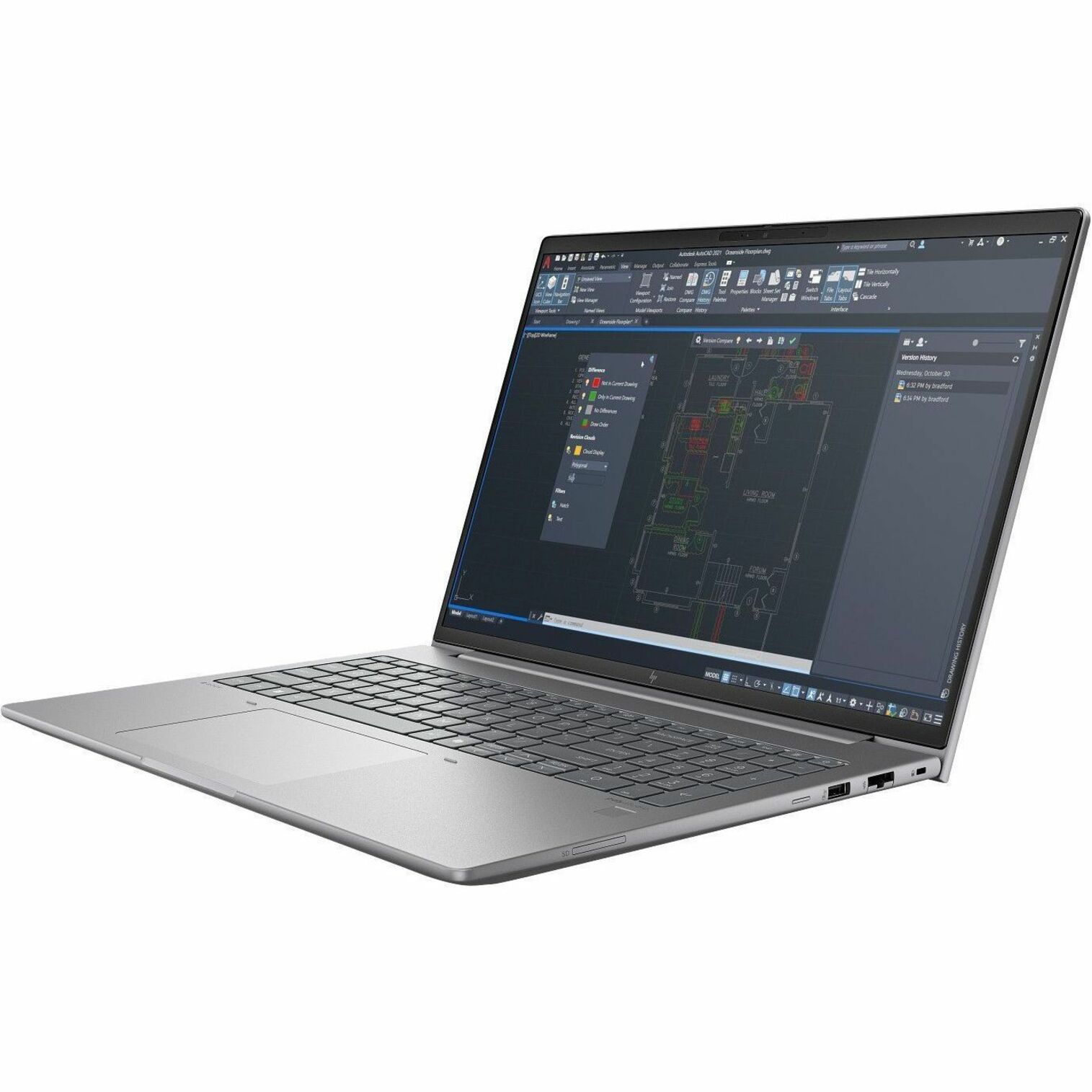HP ZBook Power G11 A 16" Mobile Workstation - WQXGA - 120 Hz - AMD Ryzen 7 8845HS - 32 GB - 1 TB SSD - AMD Chip - 2560 x 1600 - AMD - Eyesafe, In-plane Switching (IPS) Technology - Front Camera/Webcam - IEEE 802.11ax Wireless LAN Standard — alternate image5