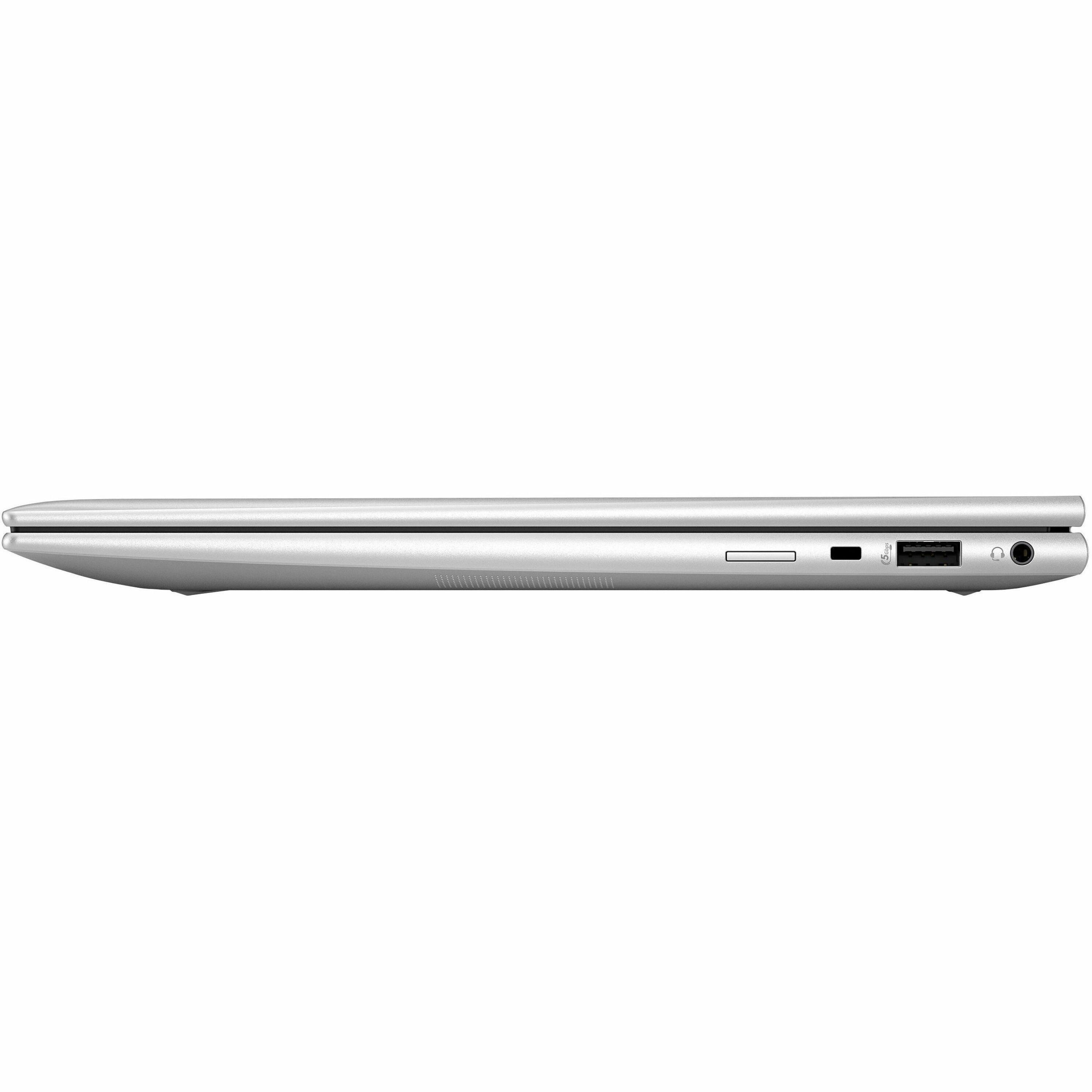 HP Elite x360 830 G11 13.3" Touchscreen Convertible 2 in 1 Notebook - WUXGA - 60 Hz - Intel Core Ultra 5 1st Gen 135U - 16 GB - 512 GB SSD - Intel Chip - 1920 x 1200 - Intel - In-plane Switching (IPS) Technology, BrightView, Sure View - Front Camera/Webcam - IEEE 802.11ax Wireless LAN Standard — left
