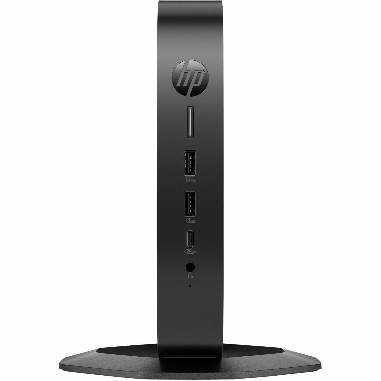 HP Elite t660 Thin Client - Intel U-series U300E Penta-core (5 Core) 1.10 GHz - TAA Compliant - Intel Chip - 16 GB RAM DDR5 SDRAM - DDR5-5600/PC5-44800 - 32 GB Flash - Intel - Gigabit Ethernet - HP ThinPro - DisplayPort - Network (RJ-45) - 7 Total USB Port(s) - 2 USB 2.0 Port(s) - USB Type-C - 45 W — frontmaximum