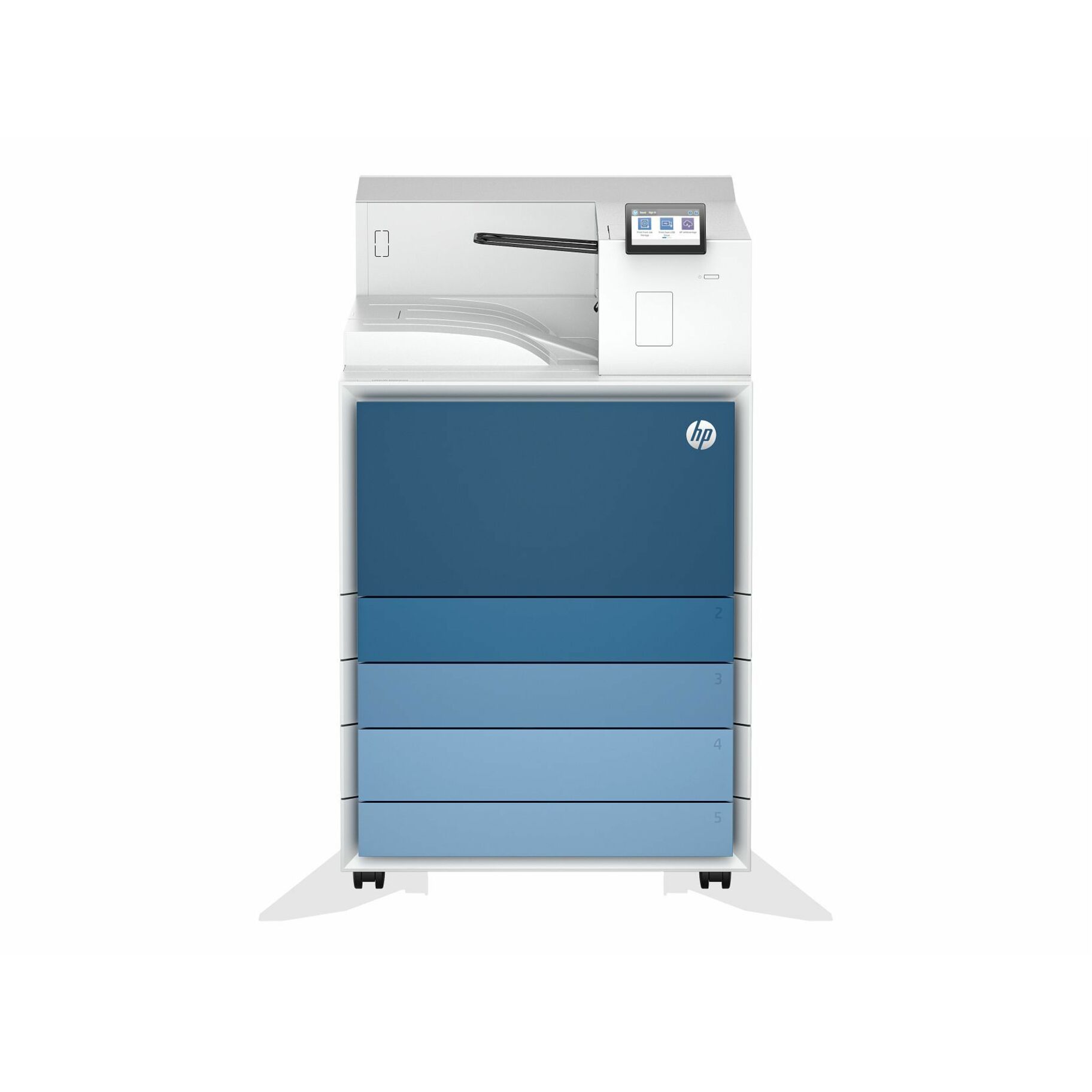 HP LaserJet Enterprise 8501x Wired/Wireless Laser Printer - Monochrome - 70 ppm Mono - 1200 x 1200 dpi Print - Automatic Duplex Print - 2180 Sheets Input - Ethernet - Apple AirPrint, Mopria, Wi-Fi Direct - 250000 Pages Duty Cycle - Plain Paper Print - Gigabit Ethernet - USB