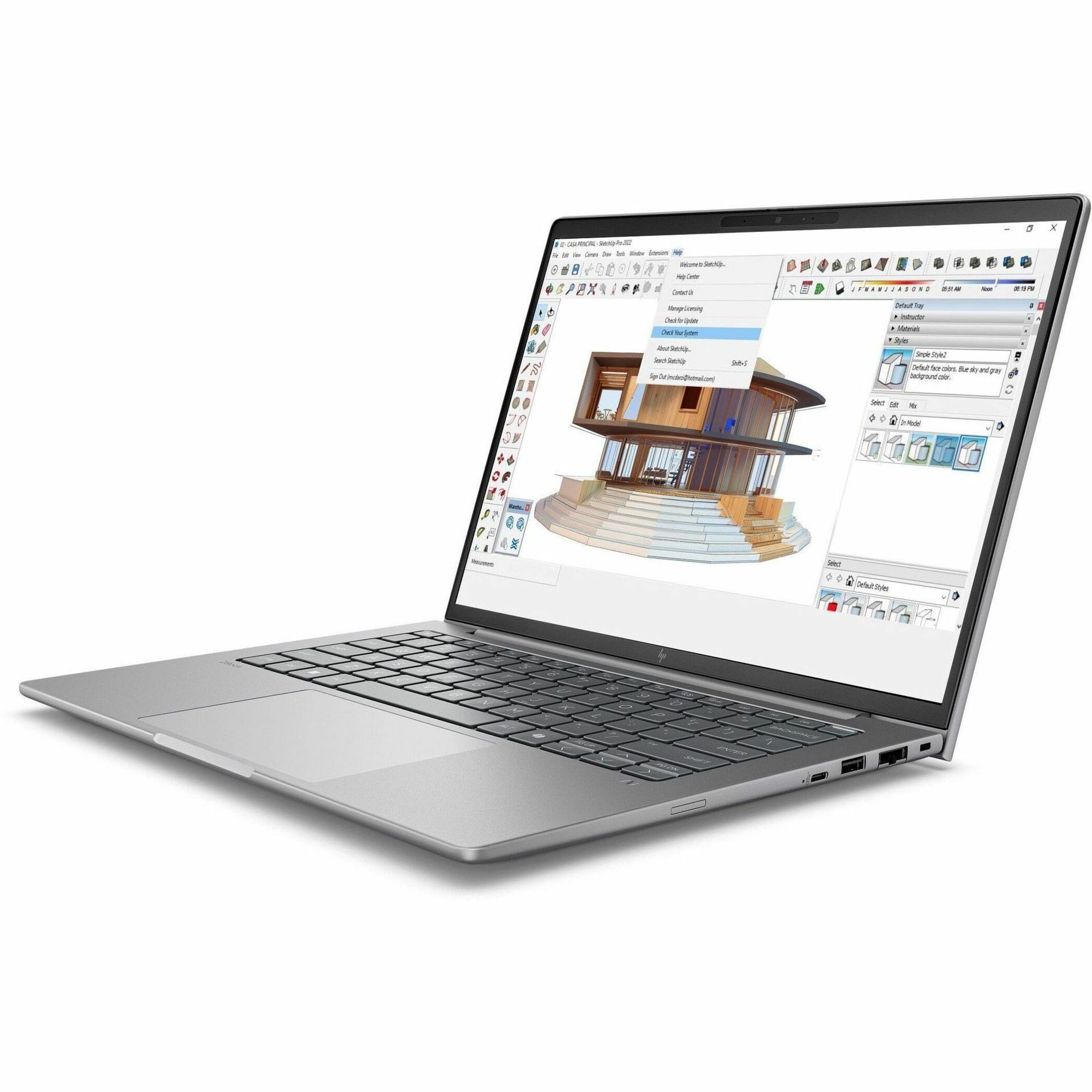 HP ZBook 8 G1i 14" Mobile Workstation - Intel Core Ultra 5 2nd Gen 225H - 32 GB - 1 TB SSD - Intel Chip - Intel - Front Camera/Webcam — alternate image10