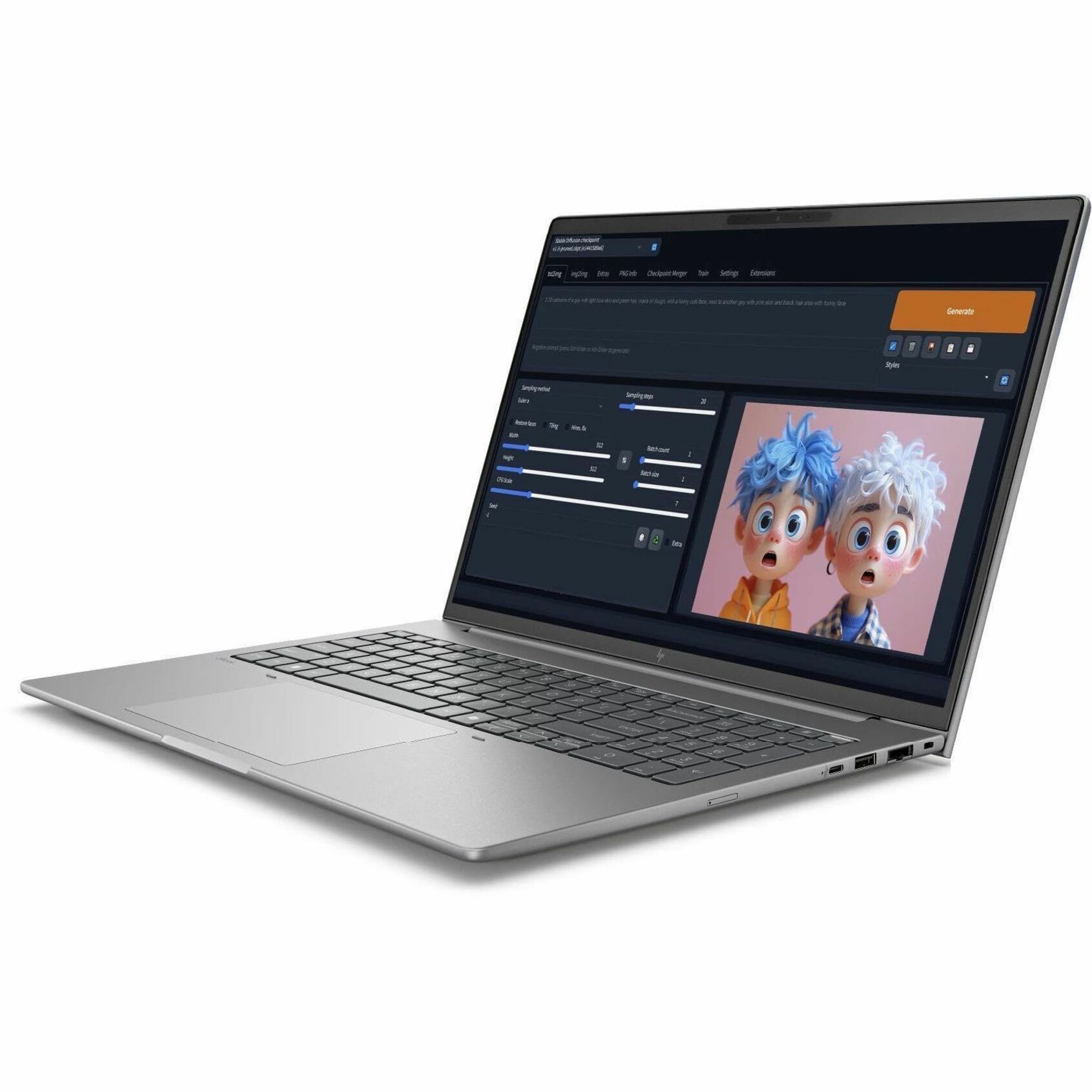 HP ZBook 8 G1i 14" Mobile Workstation - WUXGA - Intel Core Ultra 9 285H - vPro Technology - 32 GB - 1 TB SSD - Meteor Silver - Intel Chip - 1920 x 1200 - Windows 11 Pro - Intel Arc 140T GPU with 4 GB, NVIDIA RTX 500 Ada Generation - In-plane Switching (IPS) Technology - Front Camera/Webcam - IEEE 802.11be Wireless LAN Standard — alternate image10