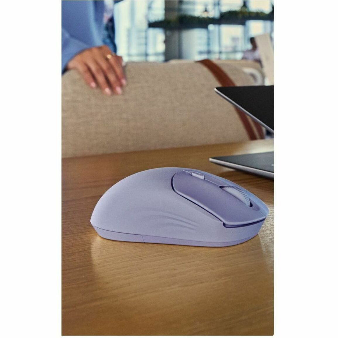 HP 400 Quiet Wireless Mouse (AZ7B4AA) - Wireless - Bluetooth/Radio Frequency - 2.40 GHz - Blue - USB Type A - Scroll Wheel - 1 x AA Battery Supported — alternate image5