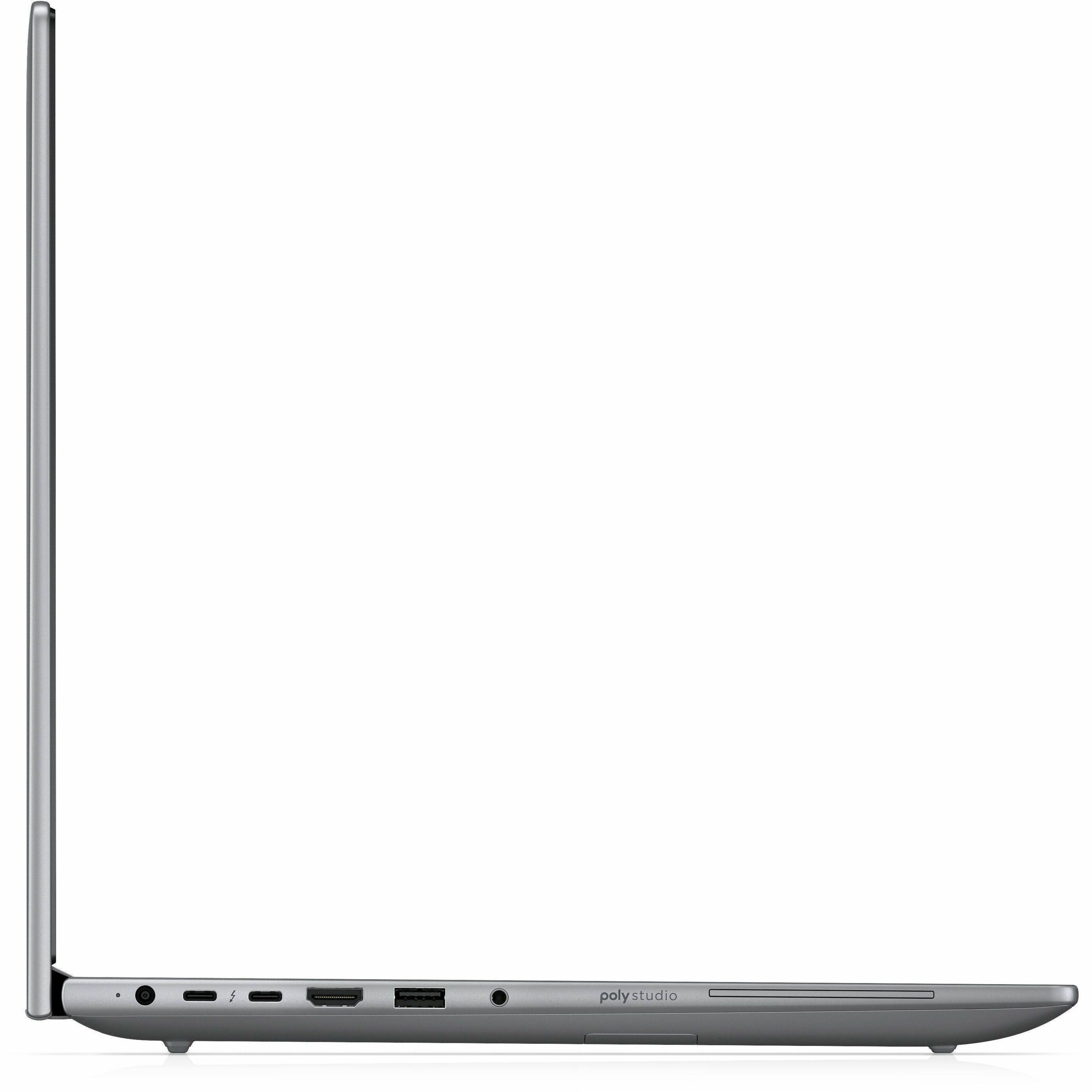 HP ZBook X G1i 16" Mobile Workstation - WUXGA - 60 Hz - Intel Core Ultra 7 265HX - vPro Technology - 64 GB - 1 TB SSD - English Keyboard - Smart Card Reader - Meteor Silver - Intel Chip - 1920 x 1200 - Windows 11 Pro - Intel - In-plane Switching (IPS) Technology, Eyesafe - Front Camera/Webcam - IEEE 802.11be Wireless LAN Standard — alternate image3