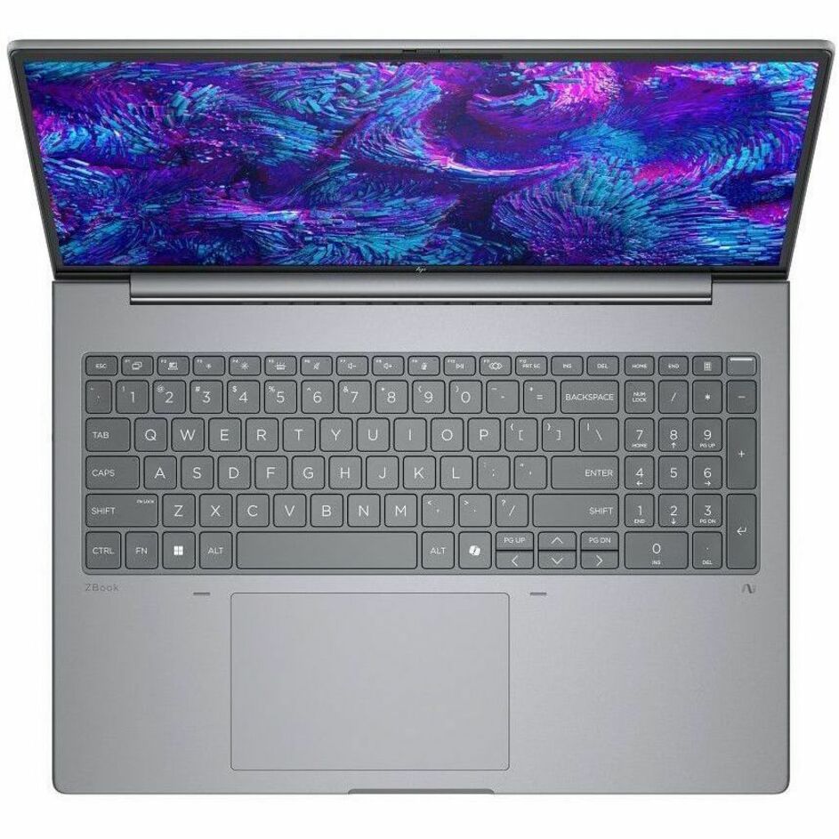 HP ZBook 8 G1i 16" Mobile Workstation - WUXGA - 60 Hz - Intel Core Ultra 9 285HX - 32 GB - 1 TB SSD - Intel Chip - 1920 x 1200 - In-plane Switching (IPS) Technology - Front Camera/Webcam - IEEE 802.11be Wireless LAN Standard — alternate image2