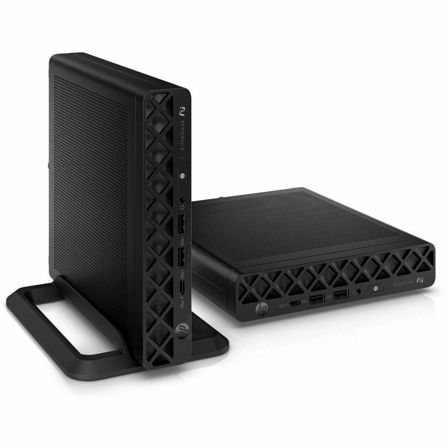 HP EliteDesk 8 G1a Desktop Computer - AMD Ryzen AI 5 PRO 340 - 16 GB - 512 GB SSD - Mini PC - Jack Black - AMD Chip - Windows 11 Pro - AMD Radeon 840M Graphics DDR5 SDRAM - English Keyboard - IEEE 802.11be Wireless LAN - 90 W — alternate image3