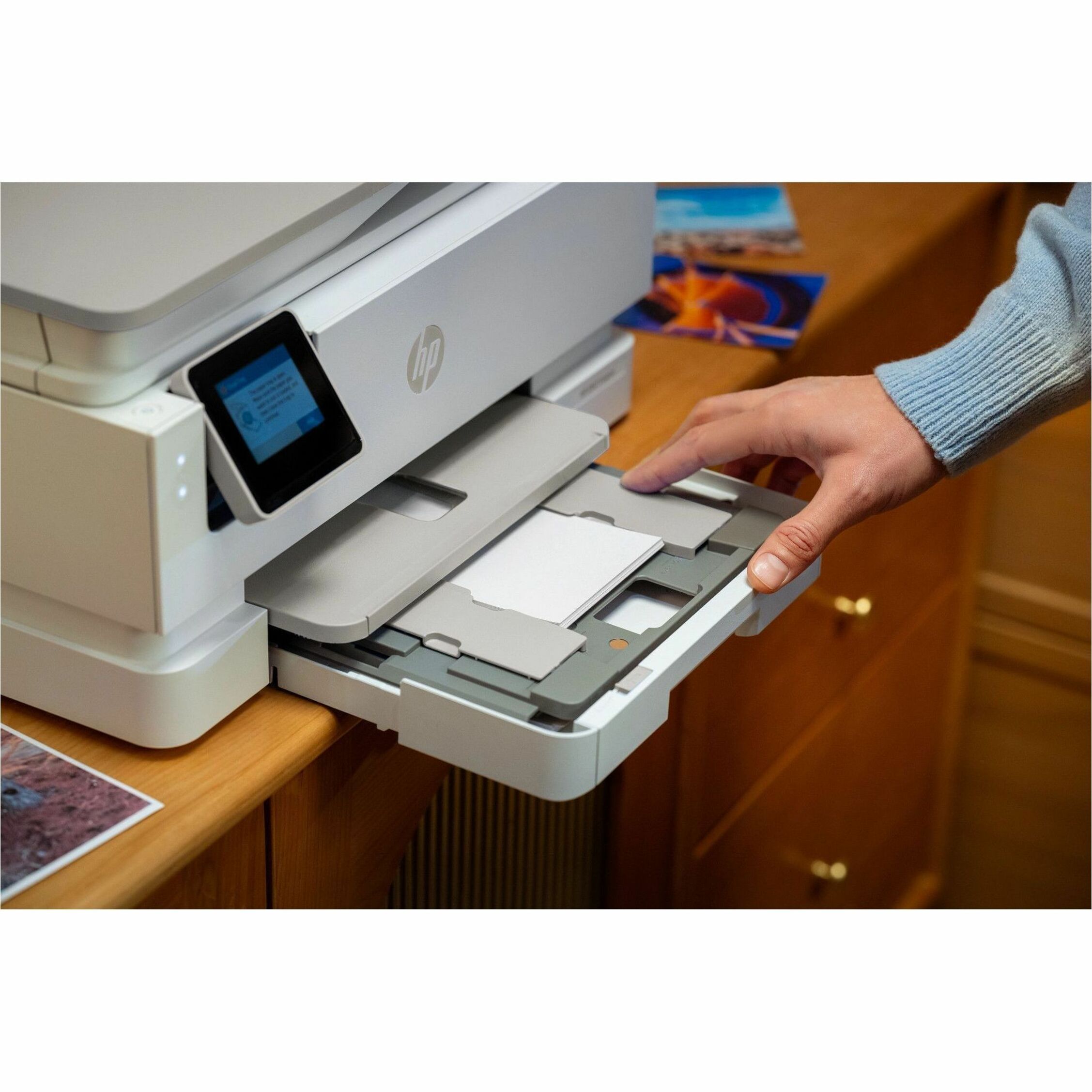 HP ENVY Photo 7975 Wired & Wireless Inkjet Multifunction Printer - Color - White/Light Portobello - Copier/Printer/Scanner - 15 ppm Mono/10 ppm Color Print - 4800 x 1200 dpi Print - Flatbed/ADF Scanner - Wireless LAN - USB - For Plain Paper Print - 1 — alternate image10