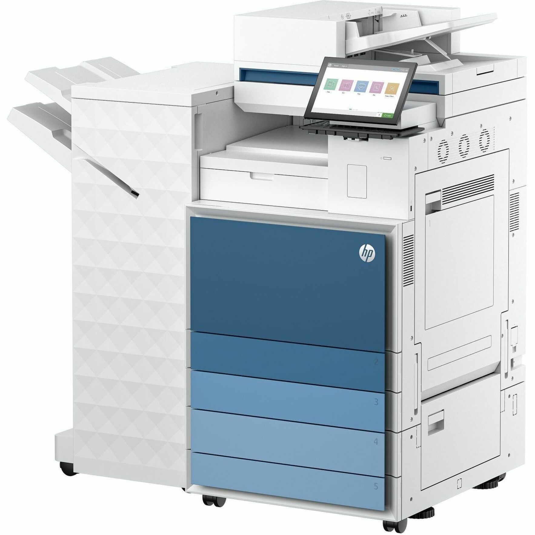 HP LaserJet Enterprise 8601z+ Laser Multifunction Printer — left