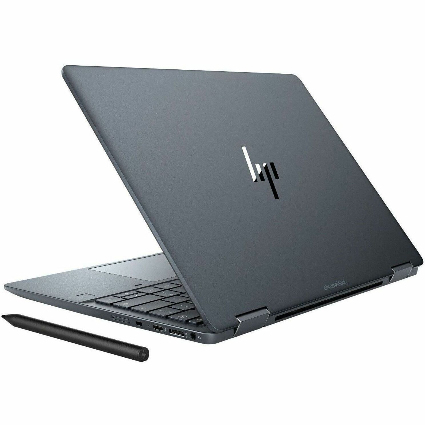 HP Elite Dragonfly Chromebook Enterprise 13.5" Touchscreen Convertible 2 in 1 Chromebook - 2K - Intel Core i7 12th Gen i7-1265U - vPro Technology - 16 GB - 512 GB SSD - Slate Blue - Intel Chip - 2256 x 1504 - ChromeOS - Intel Iris Xe Graphics - In-plane Switching (IPS) Technology, BrightView - Front Camera/Webcam - IEEE 802.11ax Wireless LAN Standard - Wi-Fi 6 — alternate image1