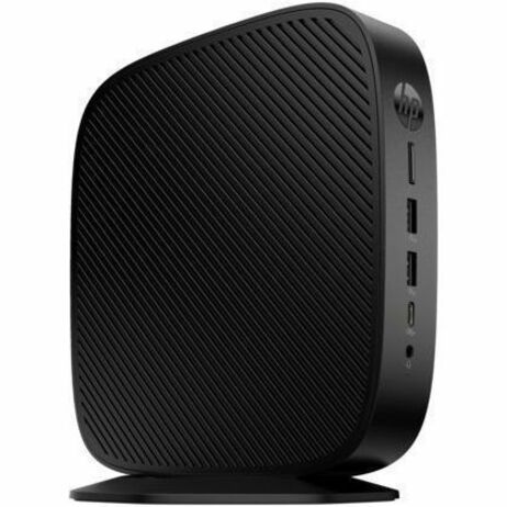 HP Elite t660 Thin Client - Intel U-series U300E Penta-core (5 Core) 1.10 GHz - TAA Compliant - Intel Chip - 8 GB RAM DDR5 SDRAM - DDR5-5200/PC5-41600 - 32 GB Flash - Intel - Gigabit Ethernet - HP Smart ZeroFrench) - DisplayPort - Network (RJ-45) - 7 Total USB Port(s) - 2 USB 2.0 Port(s) - USB Type-C — right
