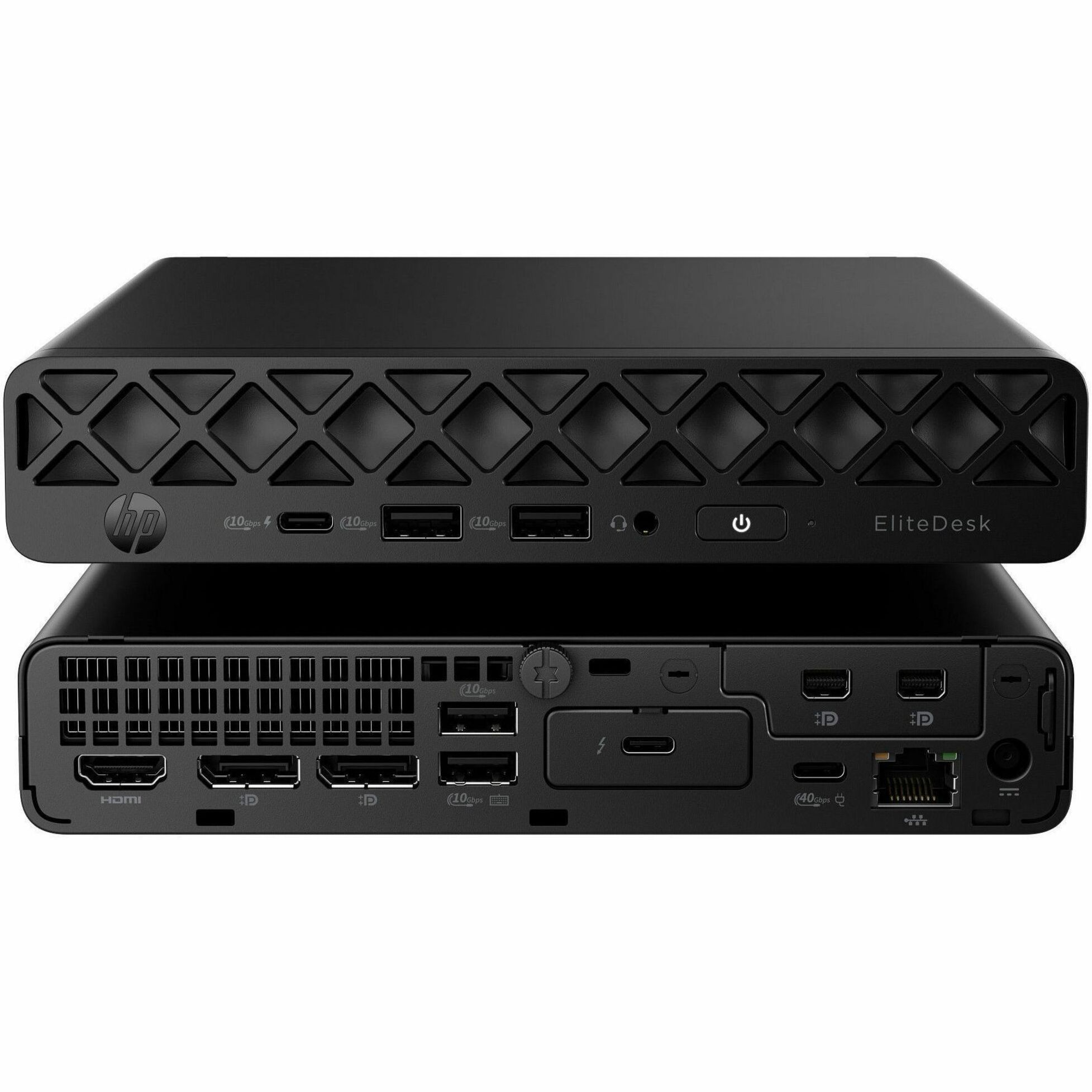 HP EliteDesk 8 G1a Desktop Computer - AMD Ryzen AI 7 350 - 64 GB - 1 TB SSD - Mini PC - Jack Black - AMD Chip - Windows 11 Pro - AMD Radeon 860M Graphics DDR5 SDRAM - French Keyboard - IEEE 802.11be Wireless LAN - 90 W — alternate image10