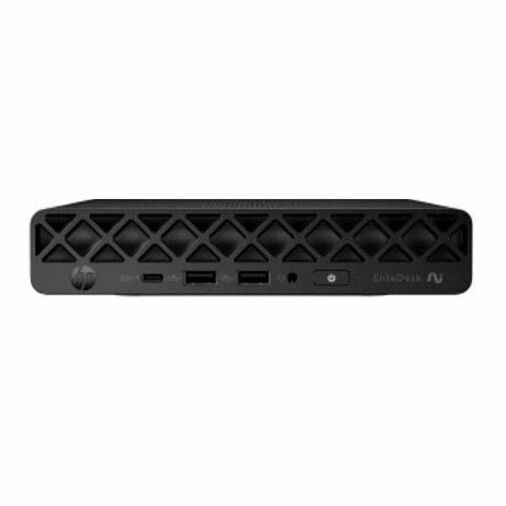 HP EliteDesk 8 G1a Desktop Computer - AMD Ryzen AI 7 350 - 32 GB - 512 GB SSD - Mini PC - Jack Black - AMD Chip - Windows 11 Pro - AMD Radeon 860M Graphics DDR5 SDRAM - French Keyboard - IEEE 802.11be Wireless LAN - 90 W