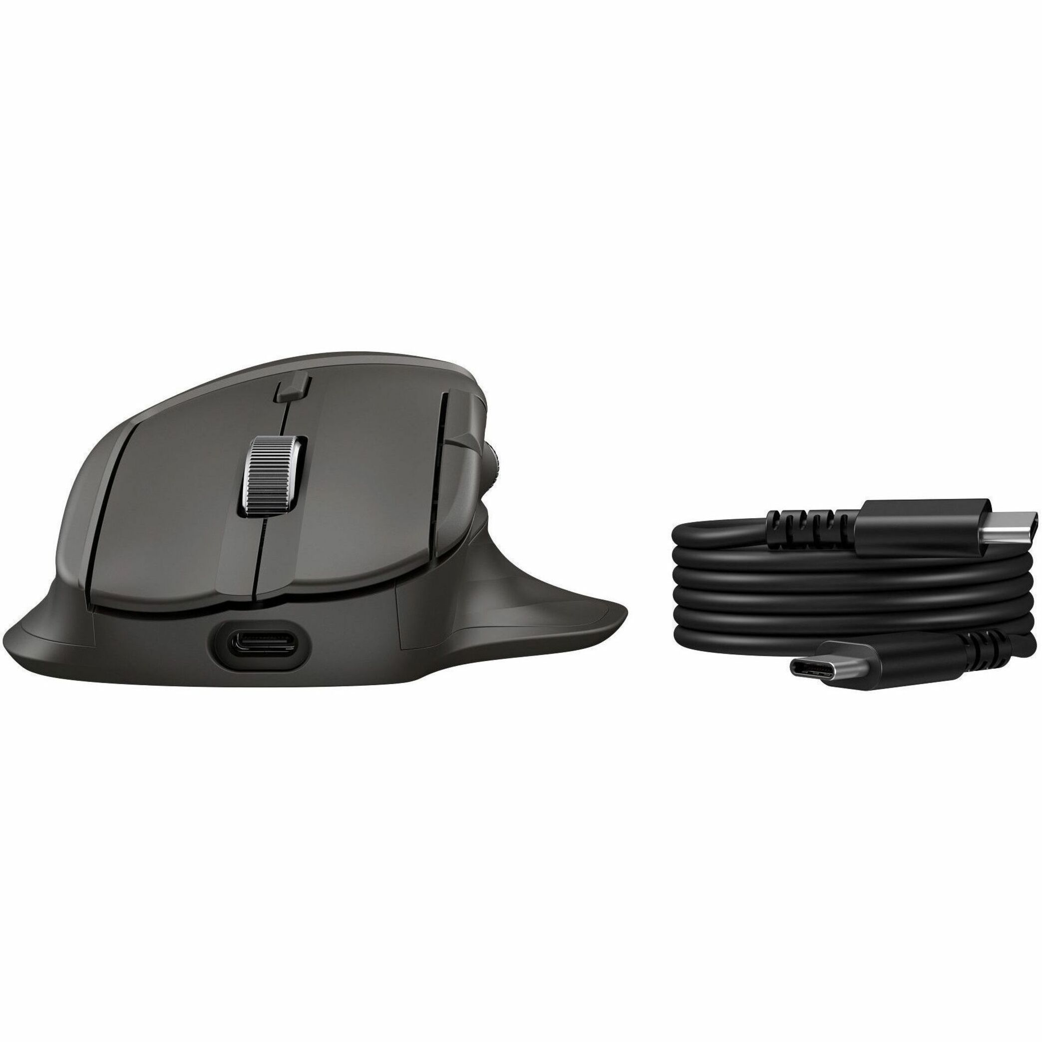 HP Ultra-Fast-Scroll Wireless Mouse 785M (B8YX4AA) - Multi Surface - Wireless - 32.81 ft - Bluetooth/Radio Frequency - 2.40 GHz - Rechargeable - Black - USB Type A - 6000 dpi - Scroll Wheel - 6 Button(s) - 6 Programmable Button(s) - 1 — alternate image3