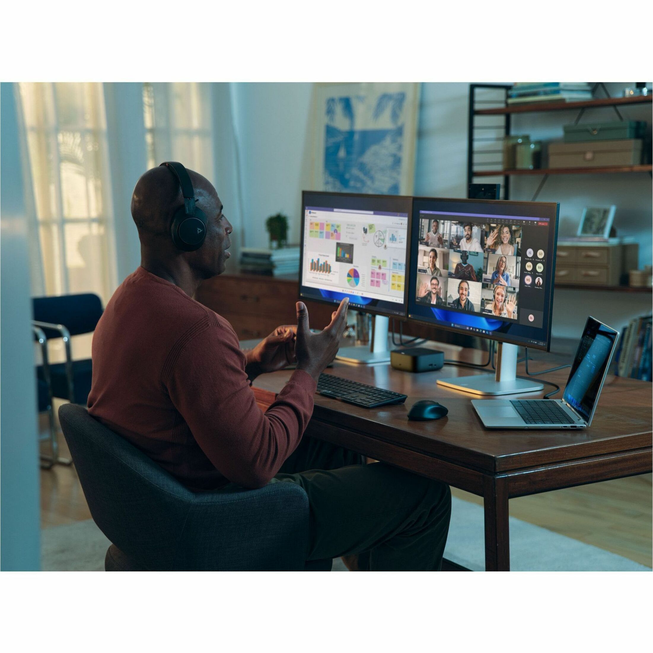HP USB-C 100W G6 Dock (9X3V1U) - for Display Screen, Notebook - Charging Capability - 120 W - USB Type C - 3 Displays Supported - 5 x USB Ports - 3 x USB Type-A Ports - USB Type-A - 2 x USB Type-C Ports - USB Type-C - 1 x RJ-45 Ports - Network (RJ-45) - 1 x HDMI Ports - HDMI - 2 x DisplayPorts - DisplayPort - Wired - 2.5 Gigabit Ethernet - 100W — alternate image12