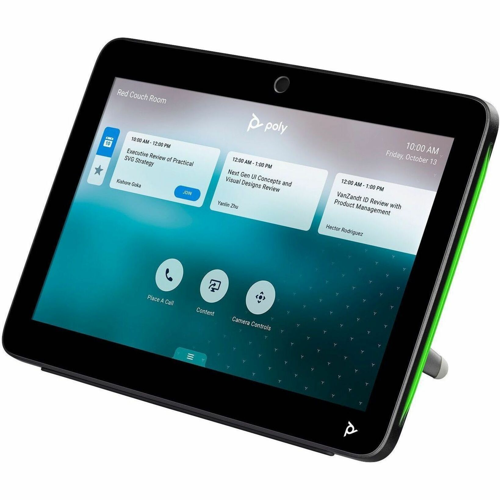 Poly TC10 Black Touch Controller GSA/TAA - For Video Conferencing, Meeting Space, Audio Conferencing - 1 x Network (RJ-45) - Wall Mountable, Tabletop, Standalone - TAA Compliant — alternate image13