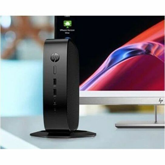 HP Elite t755 Thin Client - AMD Ryzen Embedded V2546 Hexa-core (6 Core) 3 GHz - TAA Compliant - AMD Chip - 16 GB RAM DDR4 SDRAM - 64 GB Flash - Gigabit Ethernet - Windows 11 - DisplayPort - Network (RJ-45) - 7 Total USB Port(s) - 2 USB 2.0 Port(s) - USB Type-C - 90 W — alternate image1