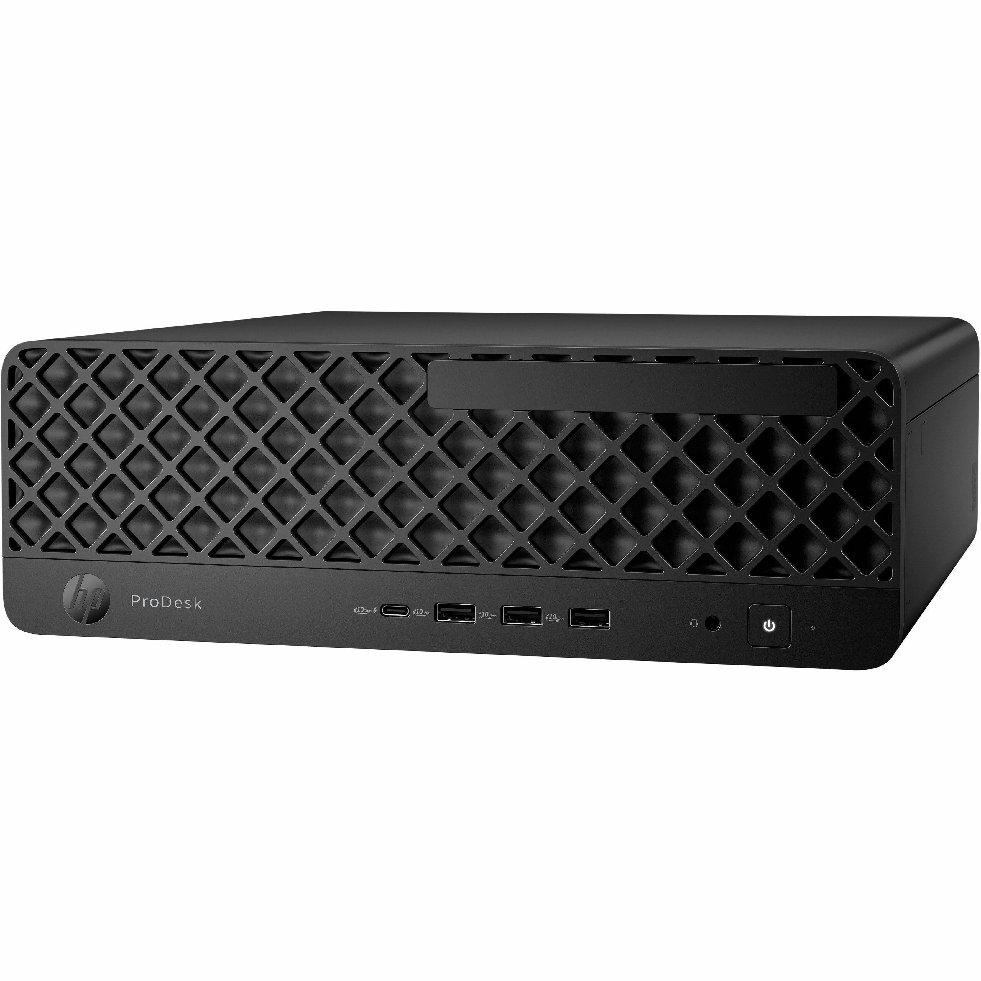 HP ProDesk 4 G1i Desktop Computer - Intel Core Ultra 5 2nd Gen 235 - 16 GB - 256 GB SSD - Small Form Factor - Intel Q870 Chip — left