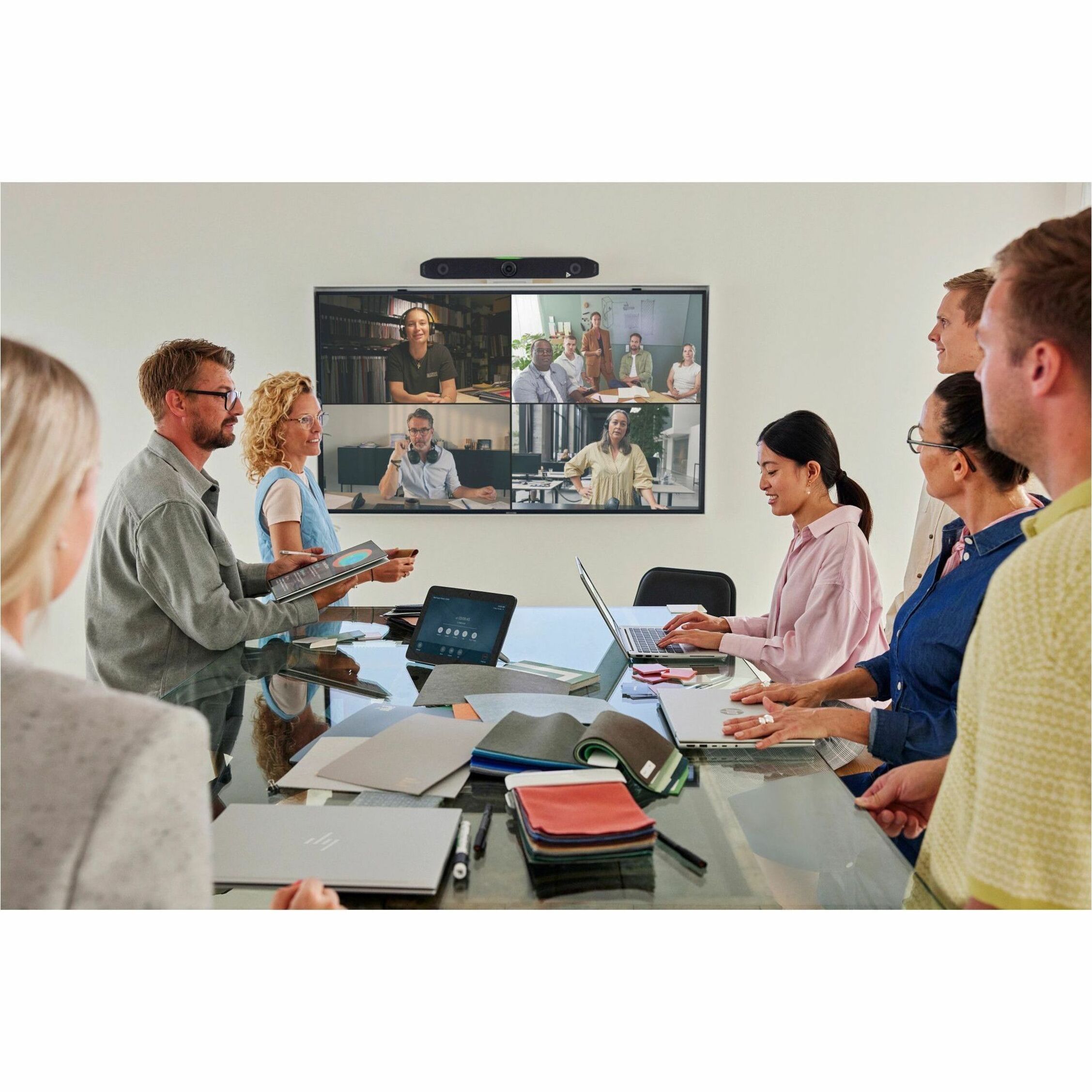 Poly TC10 White Touch Controller GSA/TAA - For Video Conferencing - 1 x Network (RJ-45) - Wireless LAN - Wall Mountable, Standalone - TAA Compliant — alternate image2