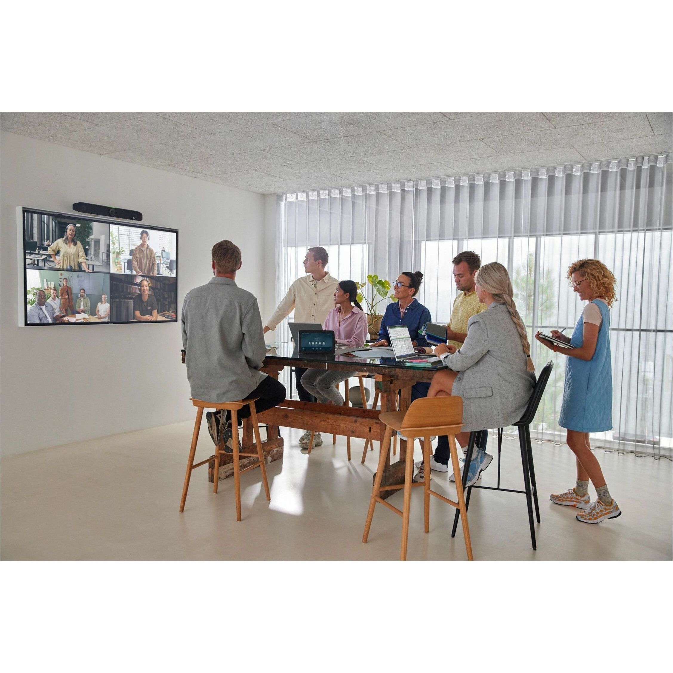 Poly TC10 White Touch Controller GSA/TAA - For Video Conferencing - 1 x Network (RJ-45) - Wireless LAN - Wall Mountable, Standalone - TAA Compliant — alternate image3