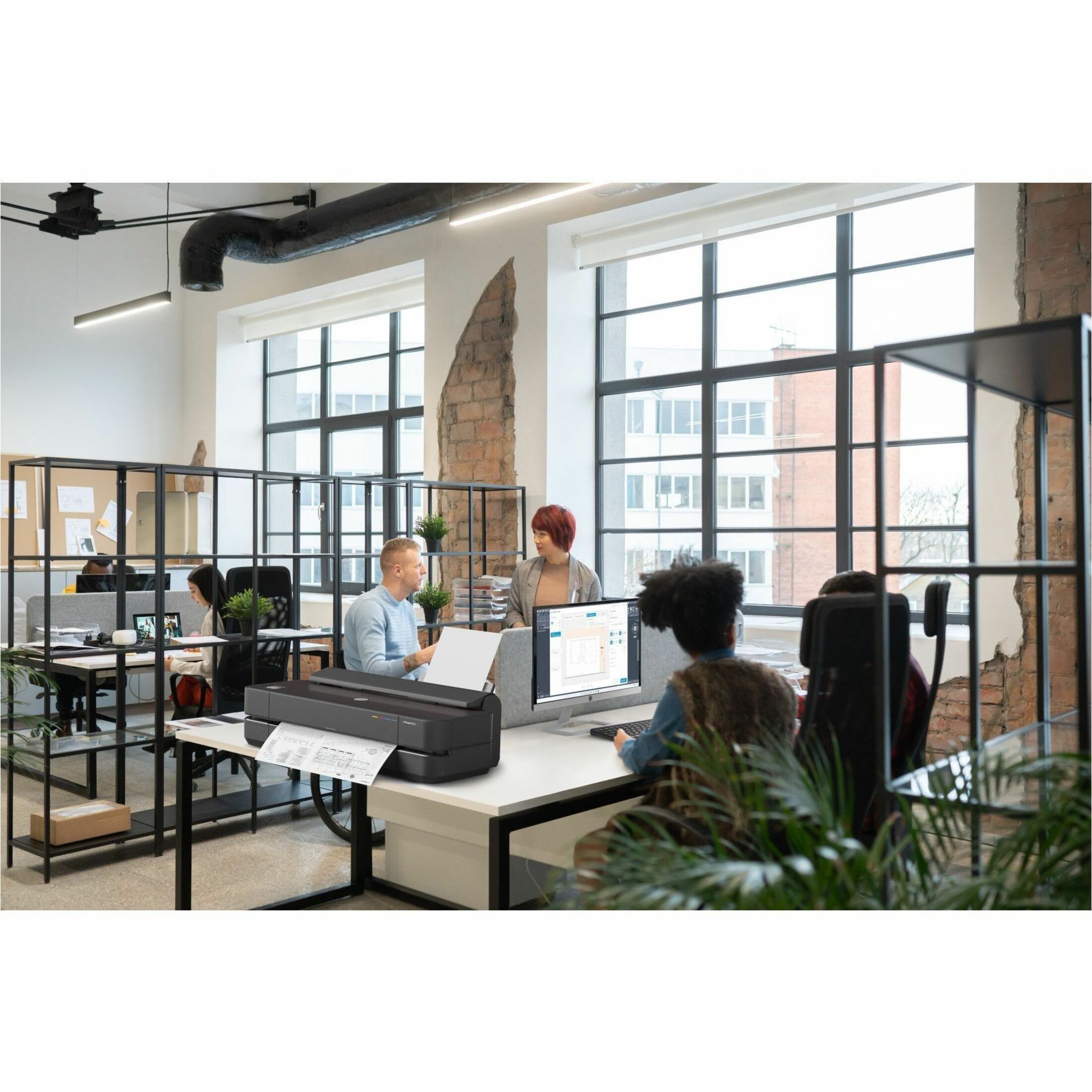 HP Designjet T870 Inkjet Large Format Printer - 24" Print Width - Color - 4 Color(s) - 21 Second Color Speed - 2400 x 1200 dpi - 1 GB - USB - Ethernet - Wireless LAN - Plain Paper, Roll Paper, Cut Sheet, Bond Paper, Coated Paper, Heavyweight Paper, Bright White Inkjet Paper, Blueprint, Technical Paper, Tracing Paper, Clear Film, ... - Apple AirPrint, Wi-Fi Direct - JPEG, URF, TIFF, PDF, HP GL/2, HP RTL, CALS/G4 — alternate image11