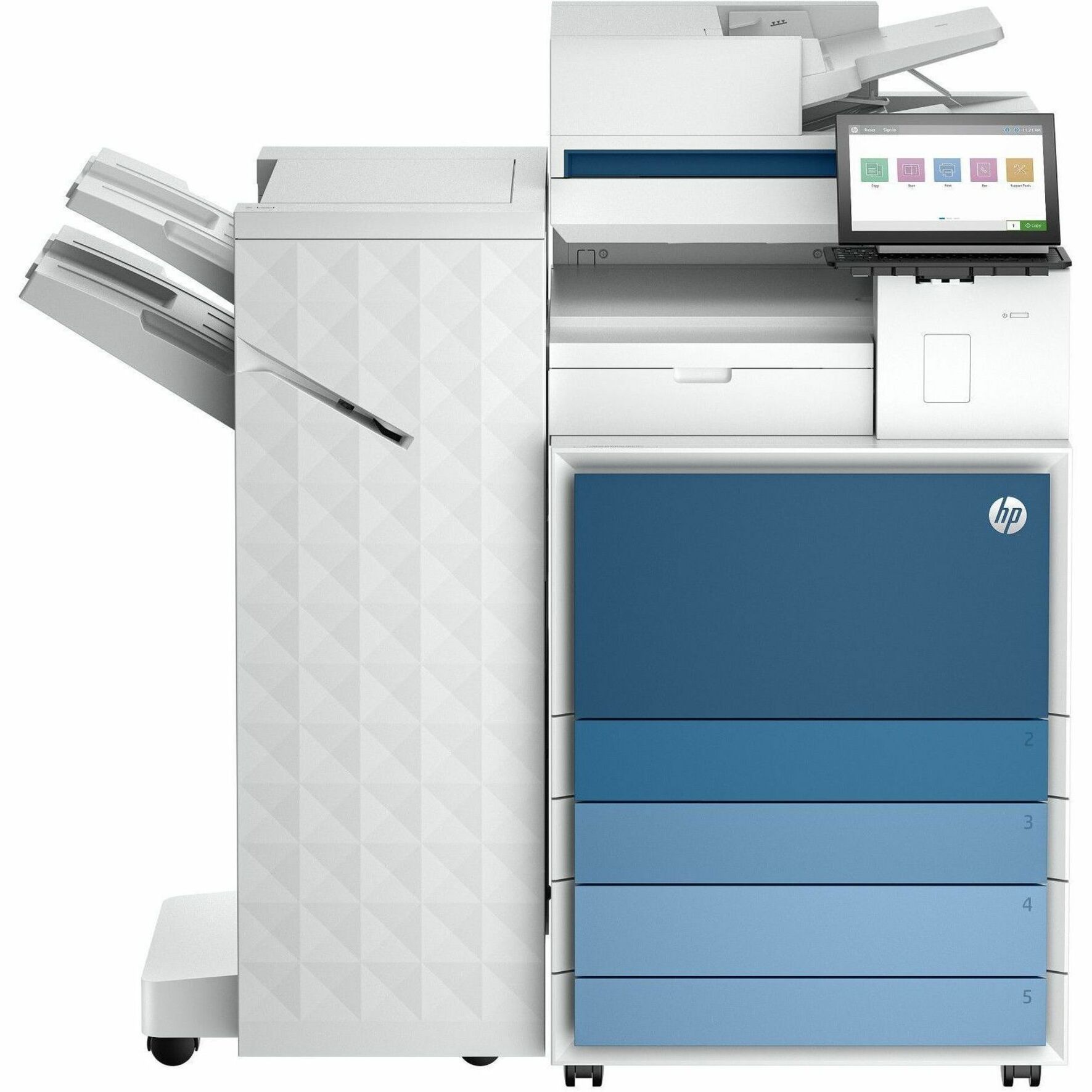 HP LaserJet Enterprise 8601z+ Laser Multifunction Printer — front
