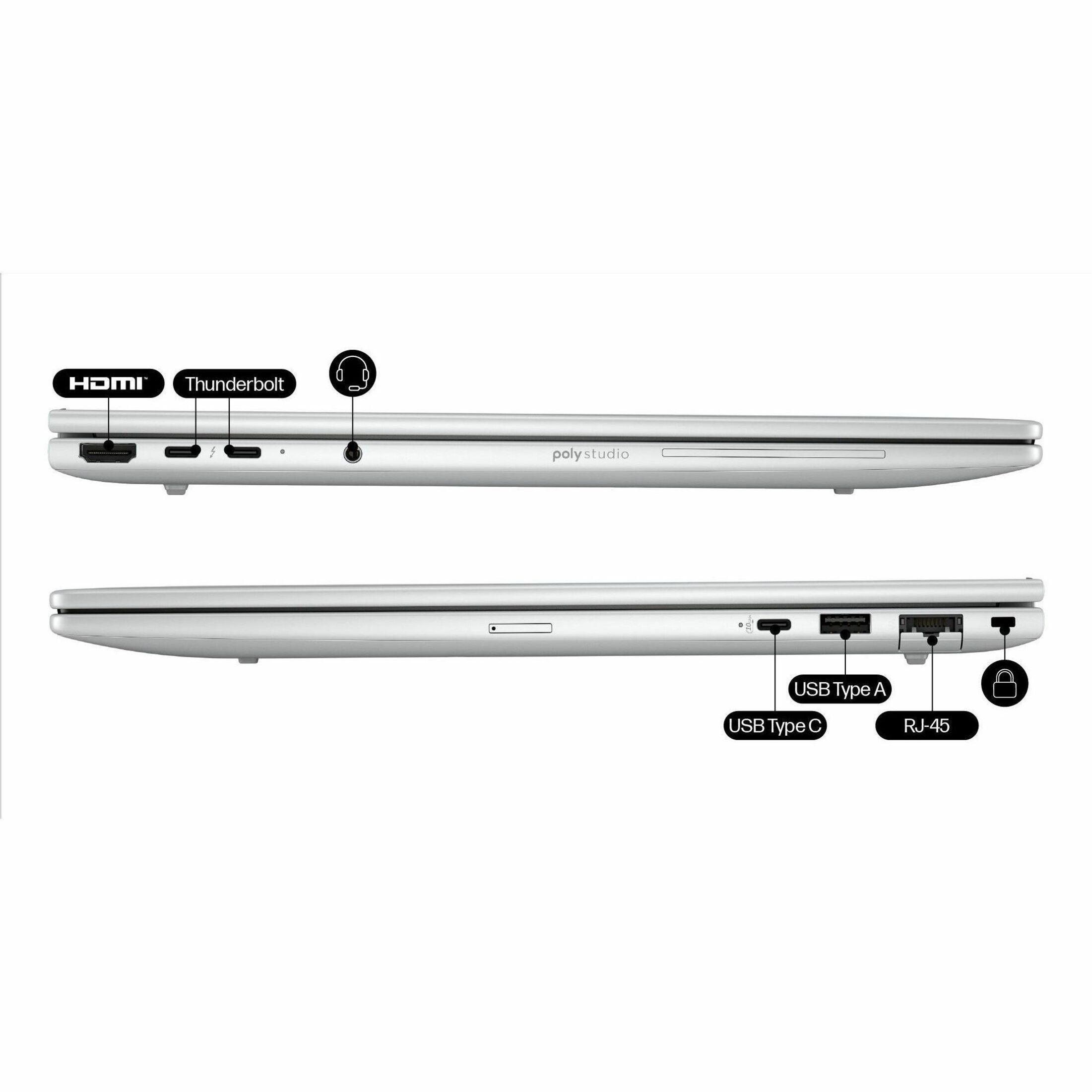 HP EliteBook 8 G1i 16" Notebook - Intel Core Ultra 7 Series 2 255H - 64 GB - 512 GB SSD - Intel Chip - Intel — alternate image5