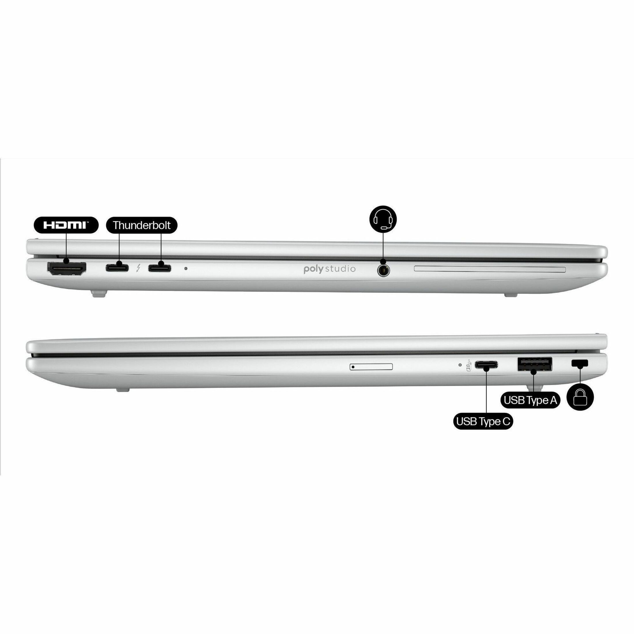 HP EliteBook 8 G1i 13.3" Notebook - WUXGA - 60 Hz - Intel Core Ultra 5 2nd Gen 225U - 32 GB - 512 GB SSD - Intel Chip - 1920 x 1200 - Intel - Front Camera/Webcam — alternate image11