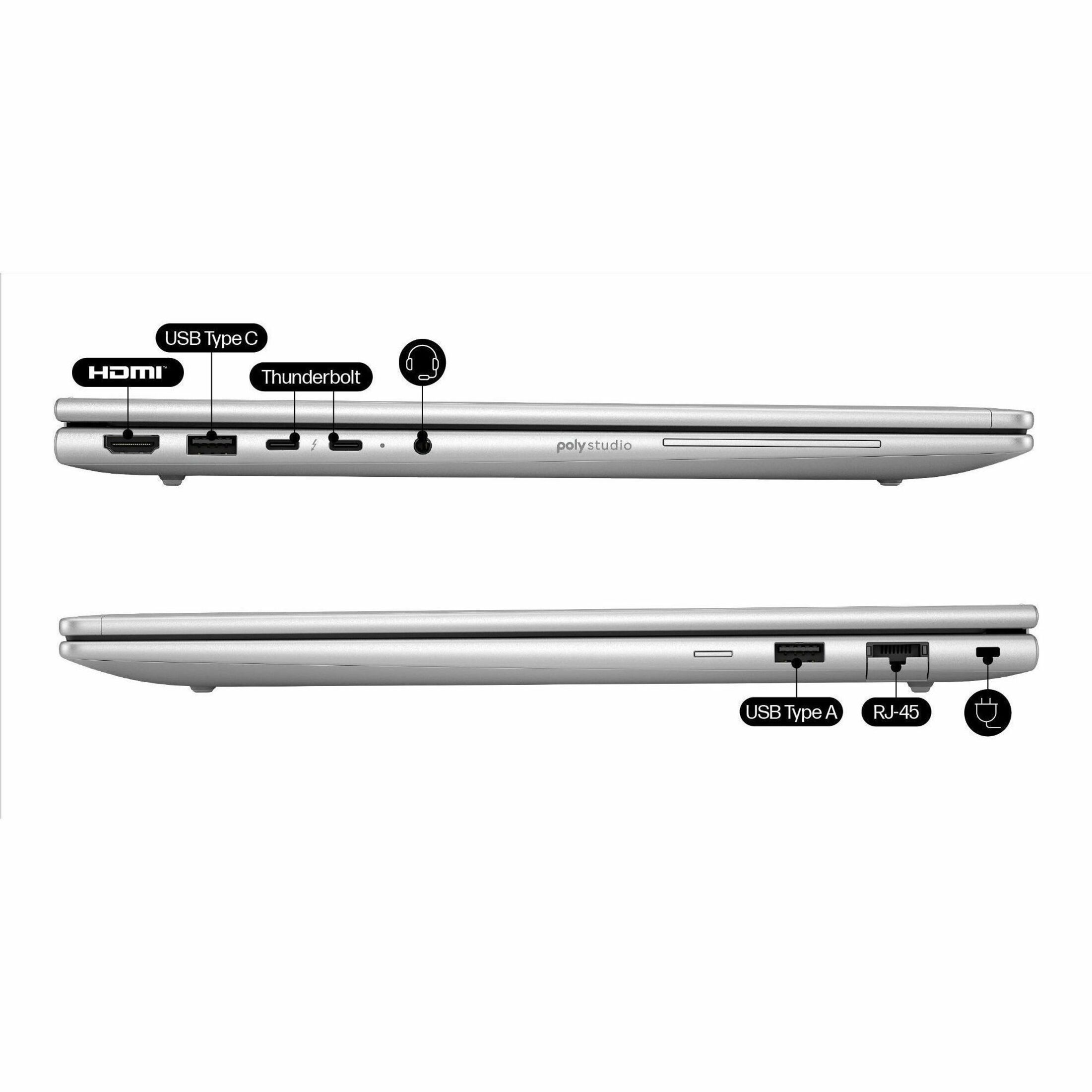 HP EliteBook 6 G1a 16" Notebook - AMD Ryzen 5 PRO 230 - 24 GB - 512 GB SSD - AMD Chip - Front Camera/Webcam — alternate image11