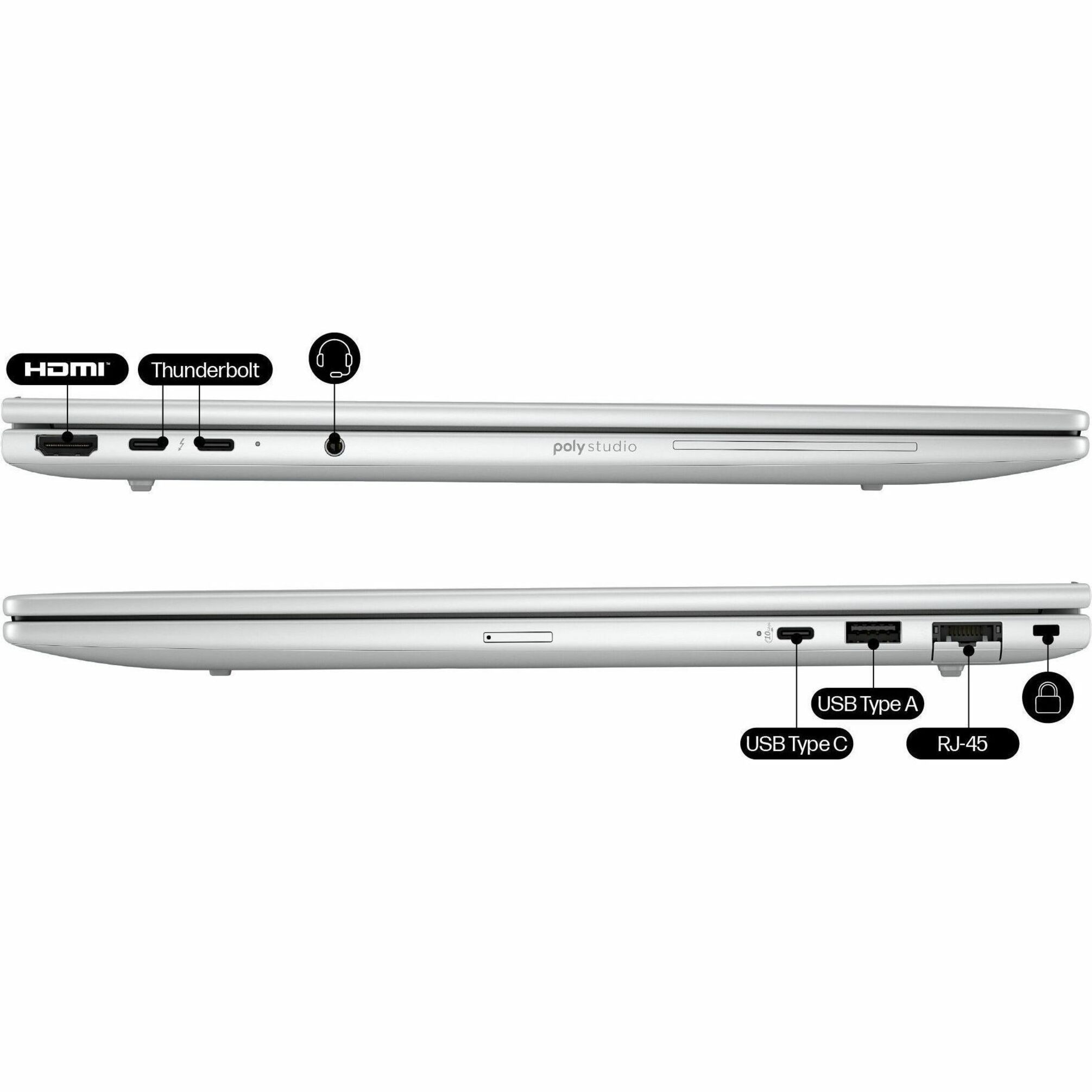 HP EliteBook 8 G1i 14" Notebook - Intel Core Ultra 7 255H - 32 GB - 1 TB SSD - Intel Chip - Intel — alternate image3