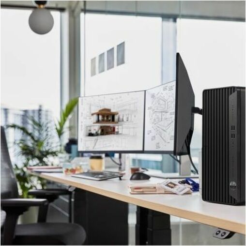 HP Elite 800 G9 Desktop Computer - Intel Core i3 14th Gen i3-14100 - 128 GB - 1 TB SSD - Tower - Intel Q670 Chip - Windows 11 Pro - Intel UHD Graphics 730 DDR5 SDRAM - 260 W — alternate image2