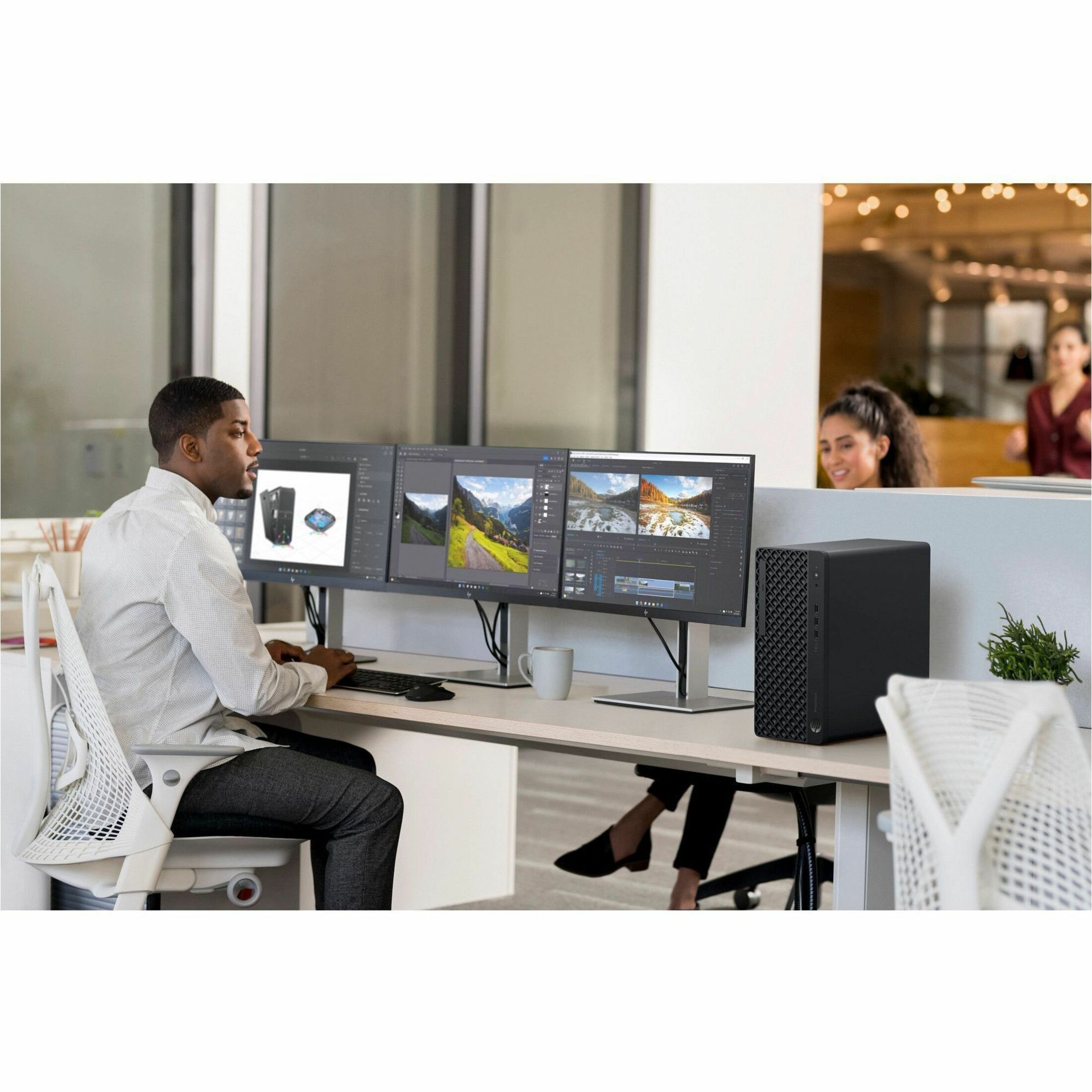 HP EliteDesk 8 G1i Desktop Computer - Intel Core Ultra 5 2nd Gen 225 - 16 GB - 512 GB SSD - Tower - Intel Q870 Chip — alternate image5