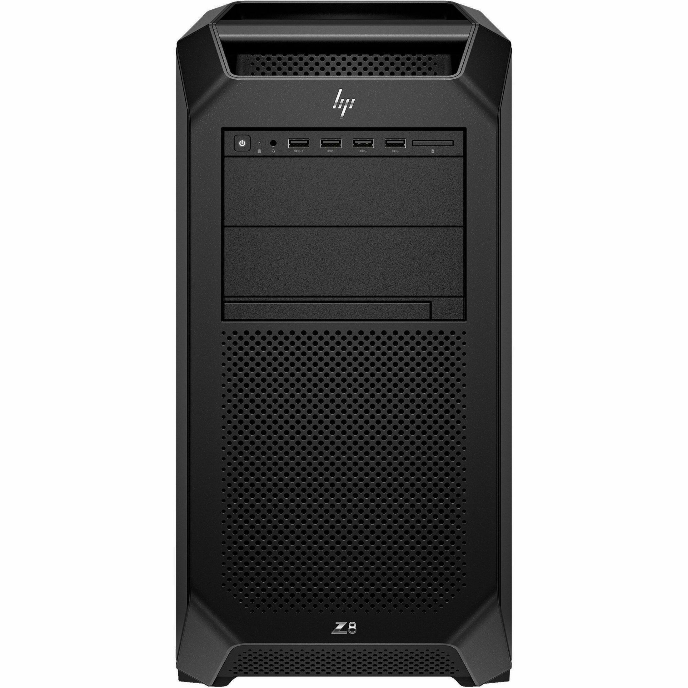 HP Z8 G5 Workstation - Intel Xeon w5-3435X - 256 GB - 2 TB SSD - Tower - Black - Intel C741 Chip - Serial ATA/600, NVMe Controller - 0, 1, 5, 10 RAID Levels - Gigabit Ethernet