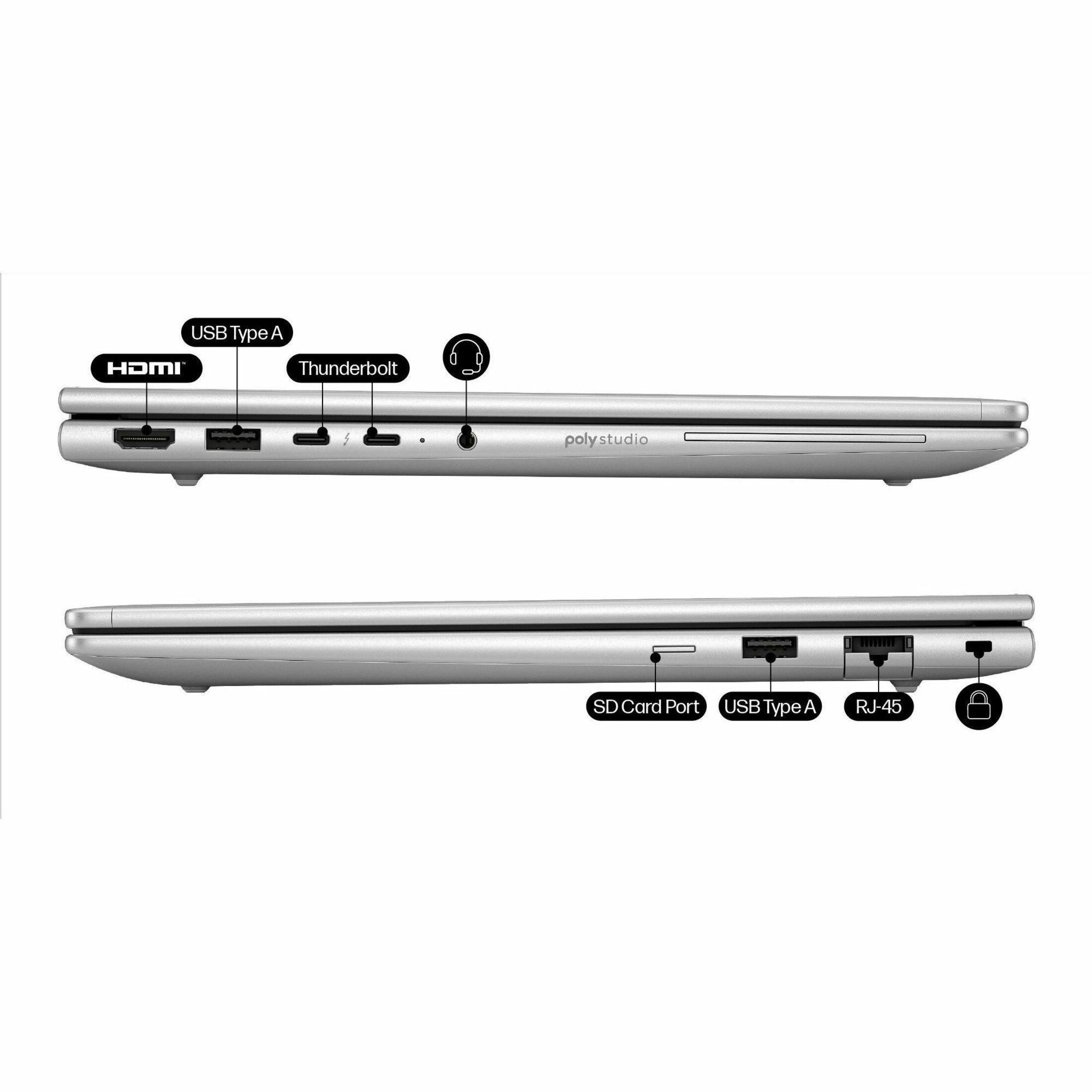 HP EliteBook 6 G1i 14" Notebook - Intel Core Ultra 7 2nd Gen 265U - 32 GB - 256 GB SSD - Intel Chip - Intel - Front Camera/Webcam — alternate image11