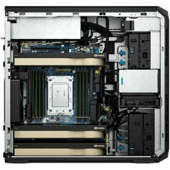 HP Z6 G5 A Workstation - AMD Ryzen Threadripper PRO 9995WX - 256 GB - Tower - Black - AMD PRO 695 Chip - Serial ATA/600, NVMe Controller - 0, 1, 5, 10 RAID Levels - Gigabit Ethernet — alternate image5
