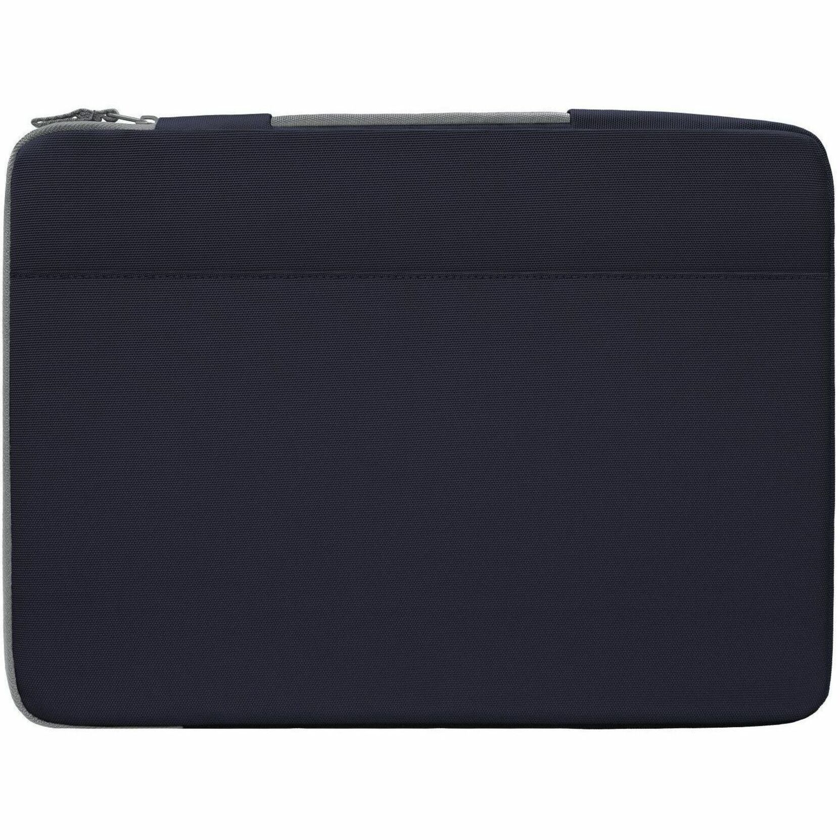 HP Carrying Case (Sleeve) for 13" to 14.1" Notebook - Atmospheric Blue - Water Resistant, Shock Resistant, Scratch Resistant, Bump Resistant, Spill Resistant, Drop Resistant - Low Density Polyethylene (LDPE), Plastic, 600D Polyester, Fabric, Expanded Polyethylene Foam (EPE) Body - Handle - 10.8" Height x 14.2" Width x 1.4" Depth - 1.32 gal Volume Capacity — rearmaximum