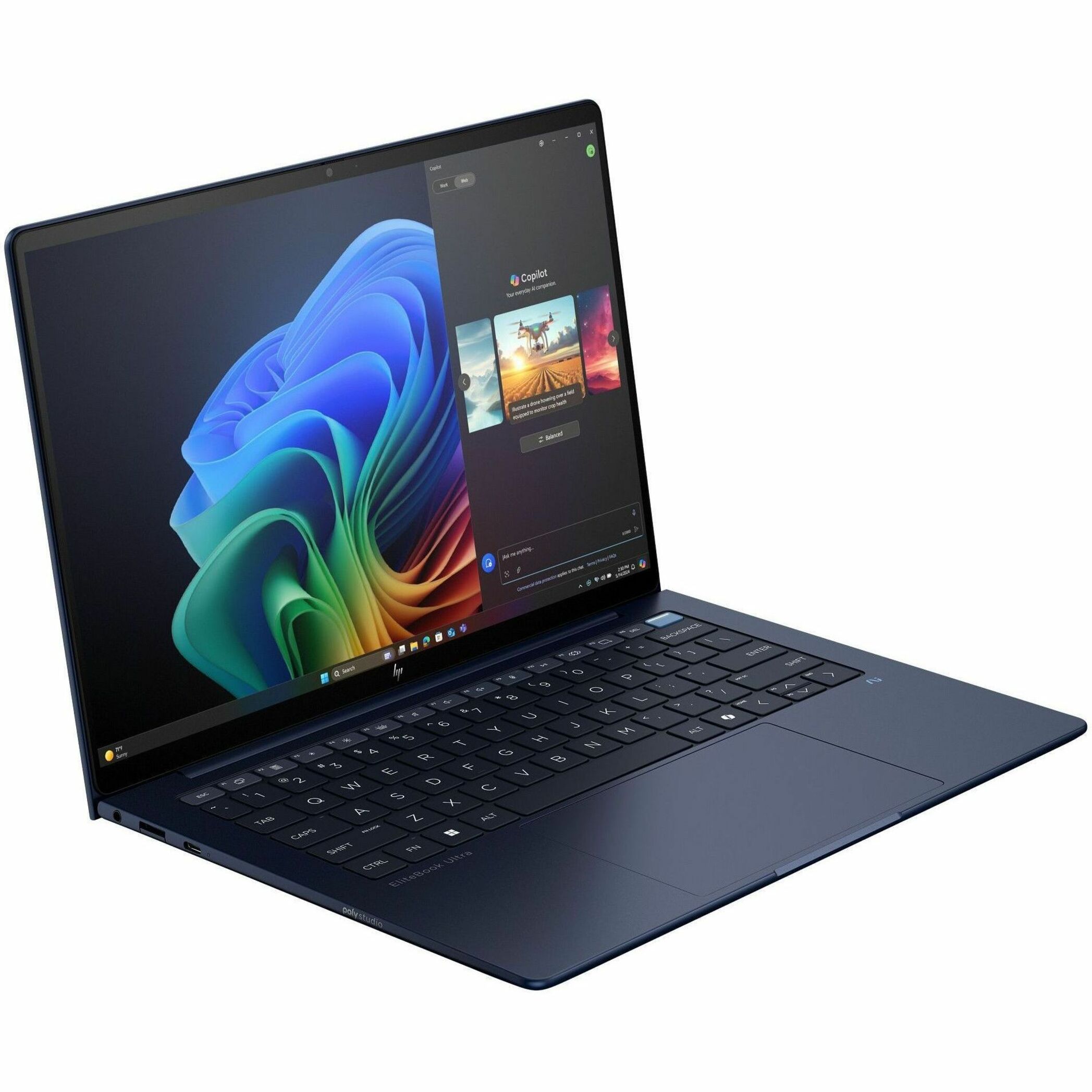 HP EliteBook Ultra G1i 14" Notebook - 2.8K - 120 Hz - Intel Core Ultra 5 236V - 16 GB - 512 GB SSD - Intel Chip - 2880 x 1800 - Intel Arc Graphics - BrightView - 16.50 Hours Battery Run Time - IEEE 802.11be Wireless LAN Standard - Wi-Fi 7 — alternate image12