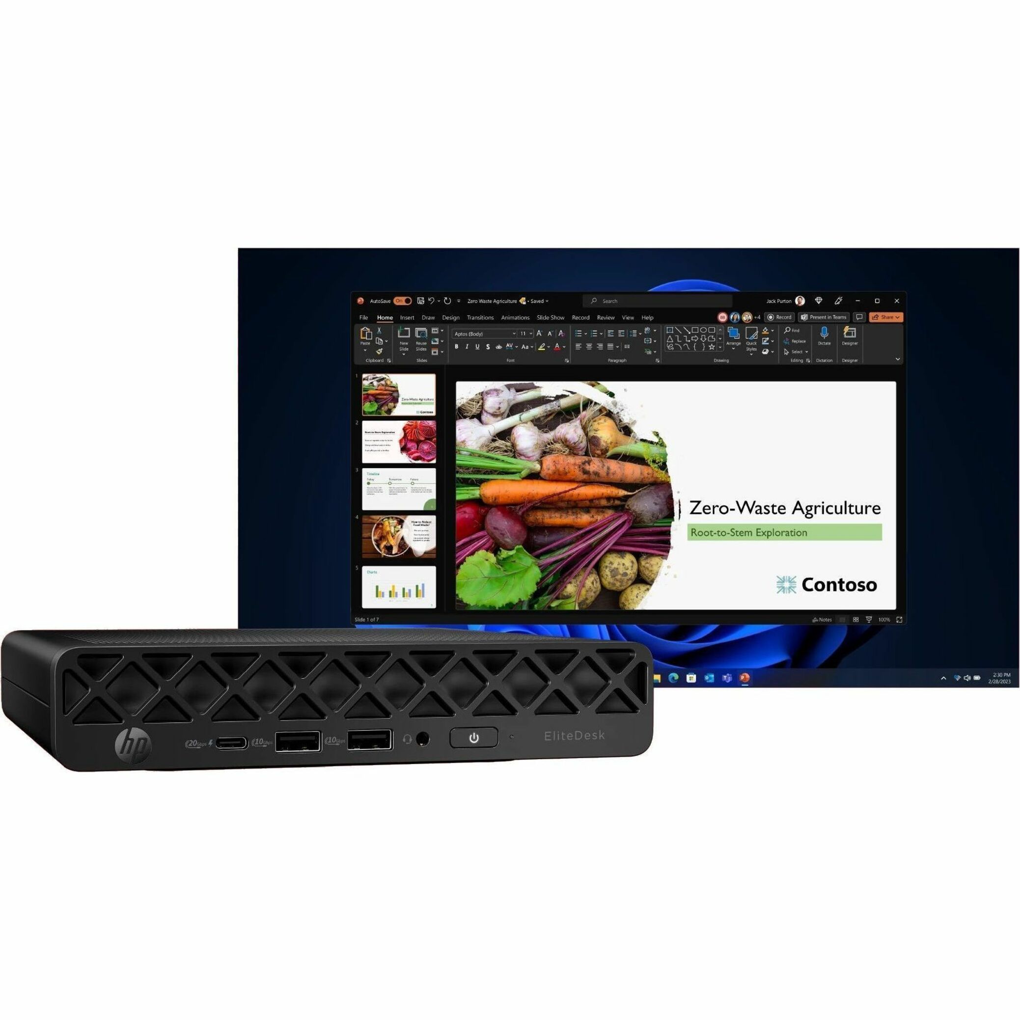 HP EliteDesk 8 G1i Desktop Computer - Intel Core Ultra 5 235T - 32 GB - 512 GB PCI Express NVMe SSD - Mini PC - Intel Q870 Chip - Intel DDR5 SDRAM — alternate image11