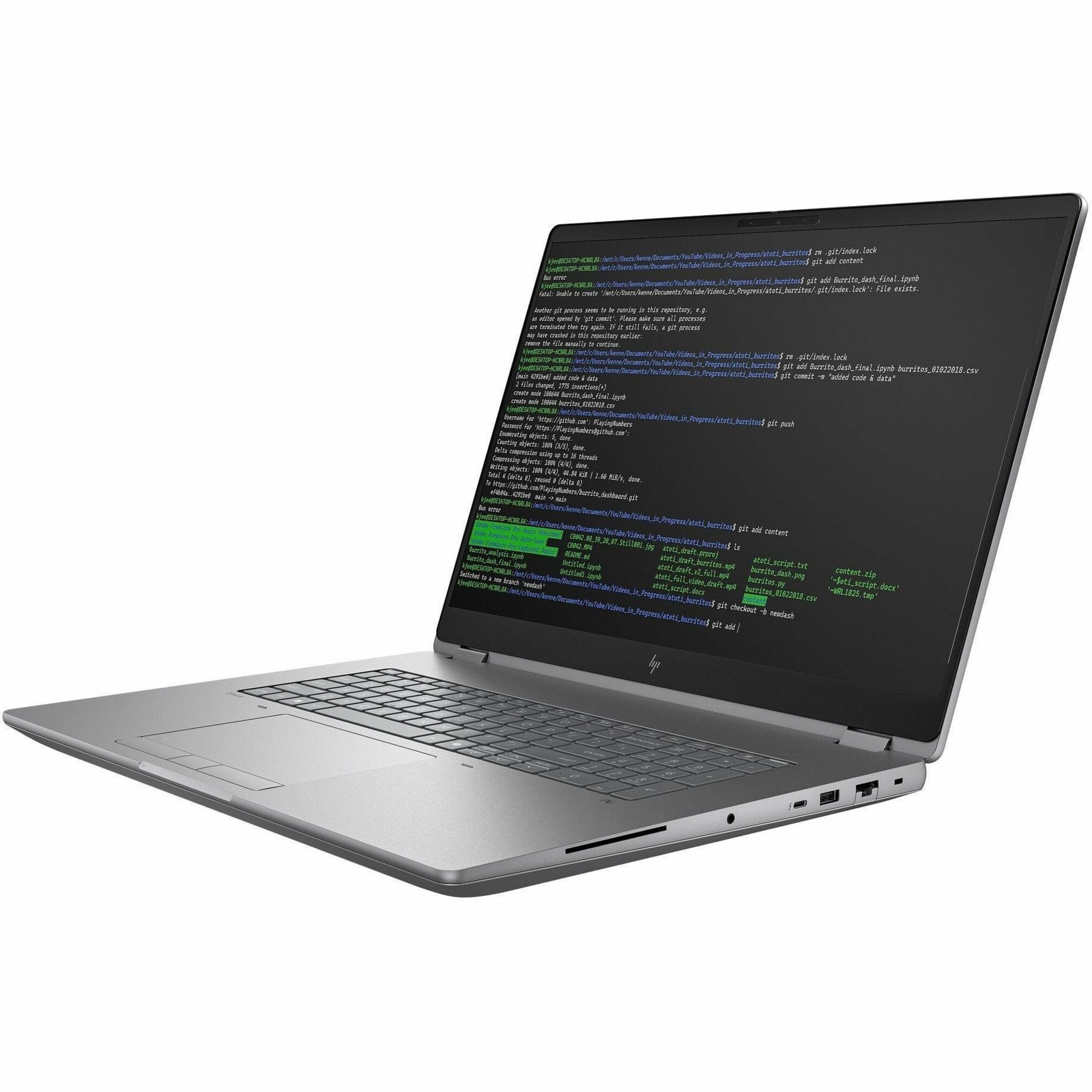 HP ZBook Fury G1i 18" Mobile Workstation - WQXGA - 165 Hz - Intel Core Ultra 9 285HX - 64 GB - 1 TB SSD - English Keyboard - Smart Card Reader - Intel WM890 Chip - 2560 x 1600 - Windows 11 Pro - In-plane Switching (IPS) Technology - Front Camera/Webcam - 8.61 Hours Battery Run Time - IEEE 802.11be Wireless LAN Standard - Wi-Fi 7 — alternate image1