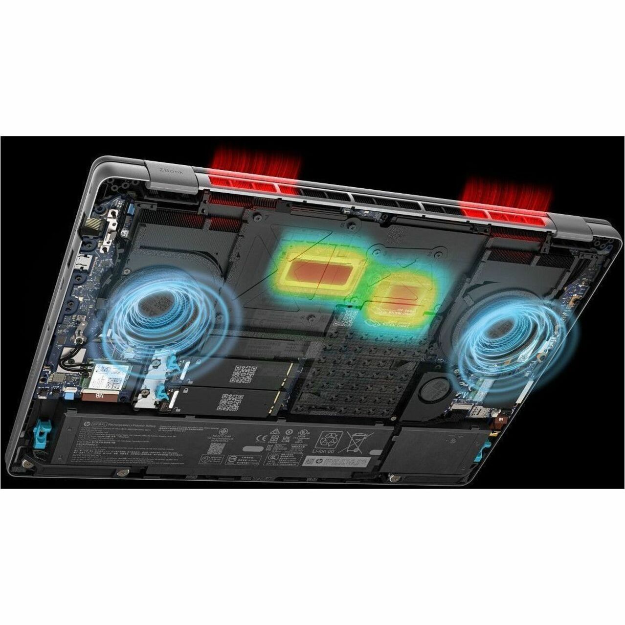 HP ZBook Fury G1i 16" Mobile Workstation - 2.5K - 120 Hz - Intel Core Ultra 7 255HX - 32 GB - 1 TB SSD - French, English Keyboard - Smart Card Reader - Meteor Silver - Intel WM890 Chip - 2560 x 1600 - Windows 11 Pro - NVIDIA RTX Pro 4000 Blackwell with 16 GB, Intel - In-plane Switching (IPS) Technology - Front Camera/Webcam - IEEE 802.11be Wireless LAN Standard - Wi-Fi 7 — alternate image10