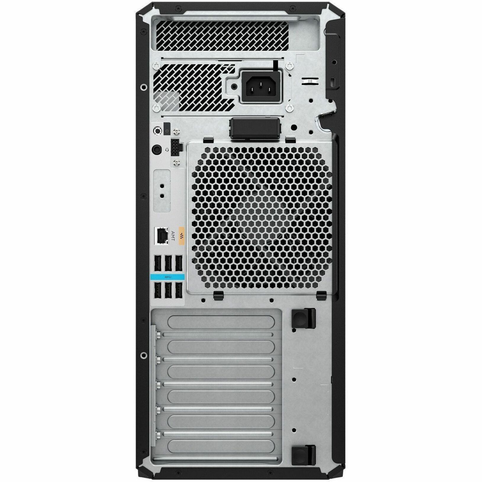 HP Z4 G5 Workstation - 1 x Intel Xeon w5-2455X - 128 GB - 5 TB SSD - Tower - Black - Intel W790 Chip - Windows 11 Pro - NVIDIA 20 GB Graphics - Serial ATA/600, NVMe Controller - 0, 1, 5, 10 RAID Levels - Gigabit Ethernet — rear