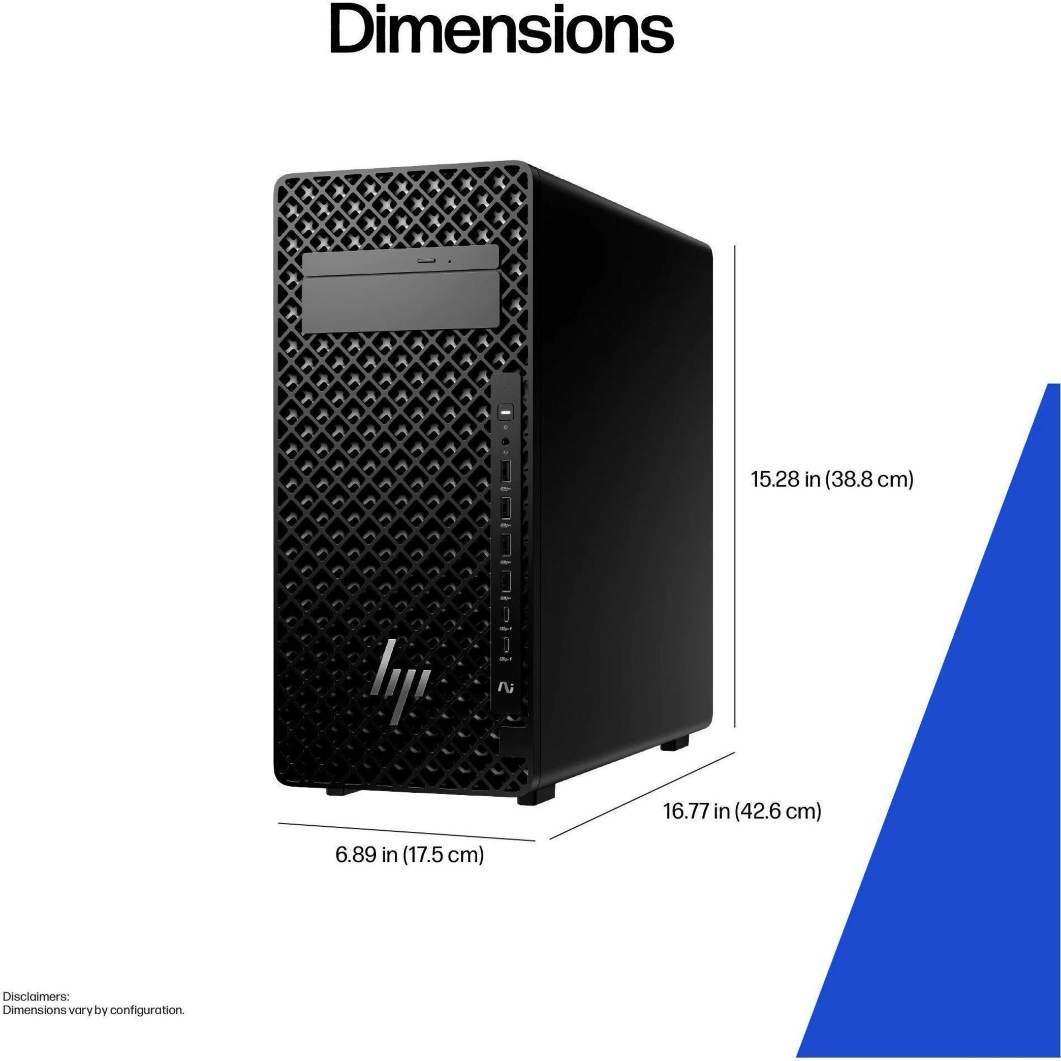 HP Z2 G1i Workstation - 1 x Intel Core Ultra 7 265K - 32 GB - 512 GB SSD - Tower - Intel W880 Chip - NVMe, Serial ATA/600 Controller - 0, 1, 5, 10 RAID Levels - Gigabit Ethernet — alternate image2