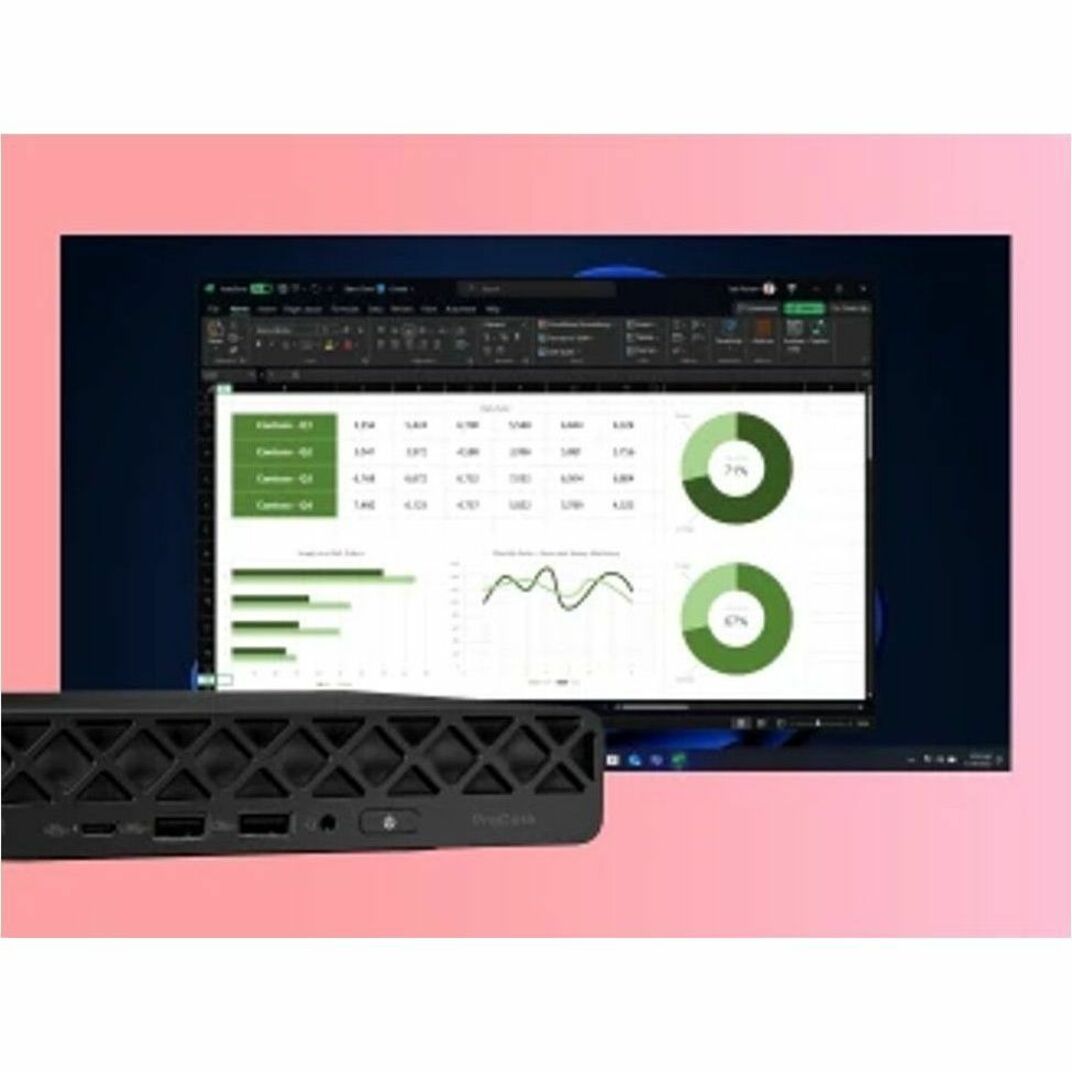 HP ProDesk 4 G1i Desktop Computer - Intel Core Ultra 5 235T - 16 GB - 512 GB PCI Express NVMe SSD - Mini PC - Intel Q870 Chip - Intel UHD Graphics DDR5 SDRAM — alternate image4