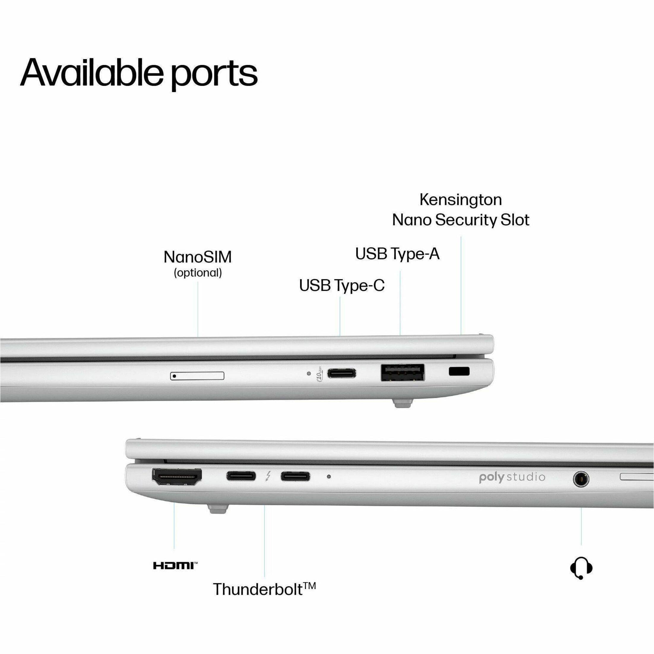 HP EliteBook 8 G1i 14" Notebook - 5G - Intel Core Ultra 7 265U - 16 GB - 256 GB SSD - Intel Chip - HSPA+, LTE, UMTS - Intel — alternate image12