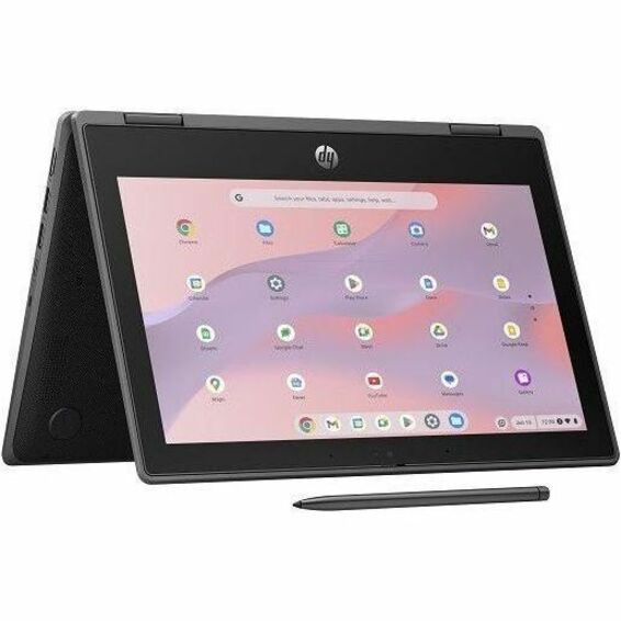 HP Fortis Flip G1i 11" Touchscreen Convertible 2 in 1 Chromebook - HD - 60 Hz - Intel N-Series N150 - 8 GB - 256 GB SSD - Intel Chip - 1366 x 768 - ChromeOS - Intel - BrightView - 13.33 Hours Battery Run Time - IEEE 802.11ax Wireless LAN Standard — alternate image1