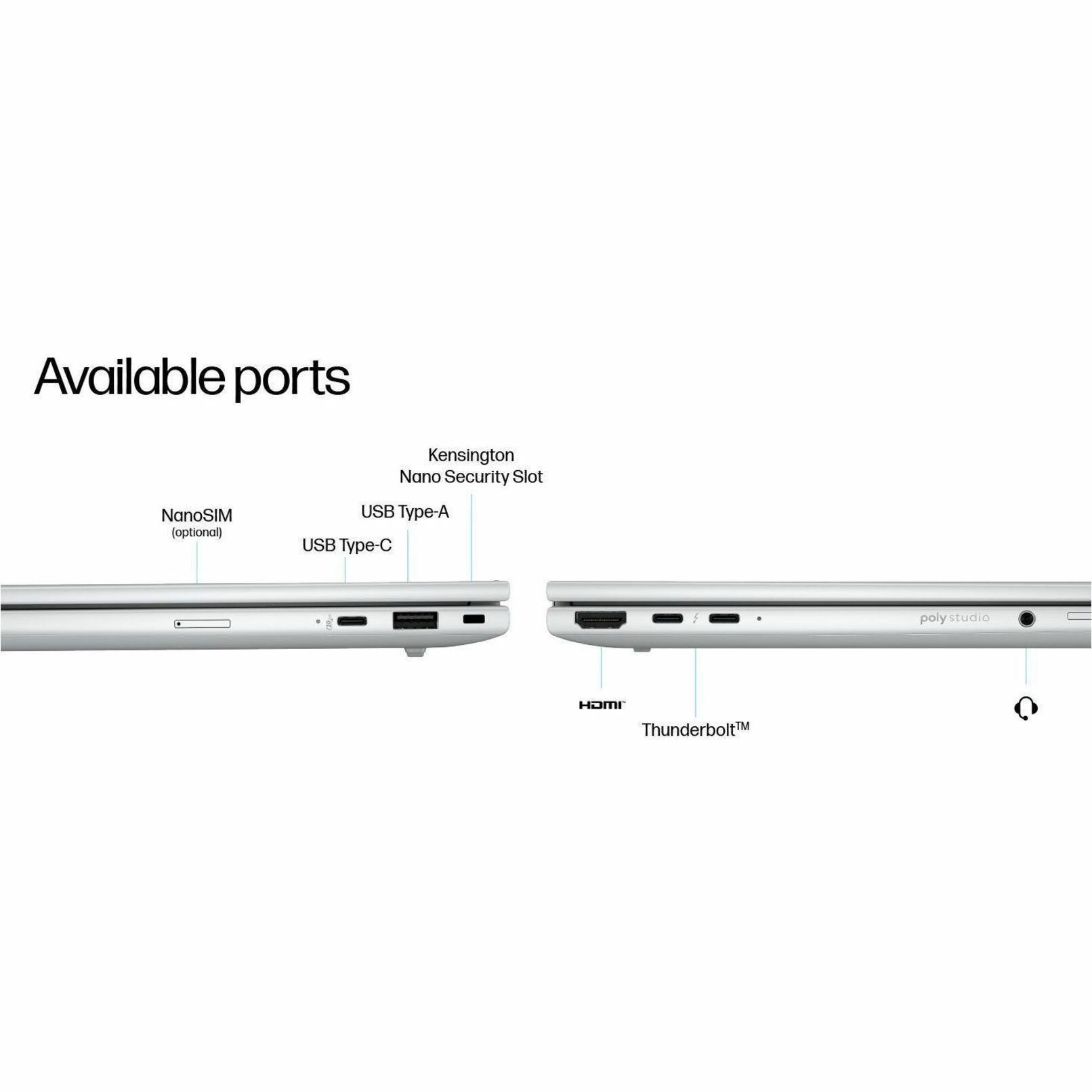 HP EliteBook 8 G1i 14" Notebook - Intel Core Ultra 7 265U - 64 GB - 1 TB SSD - Intel Chip - Intel — alternate image10