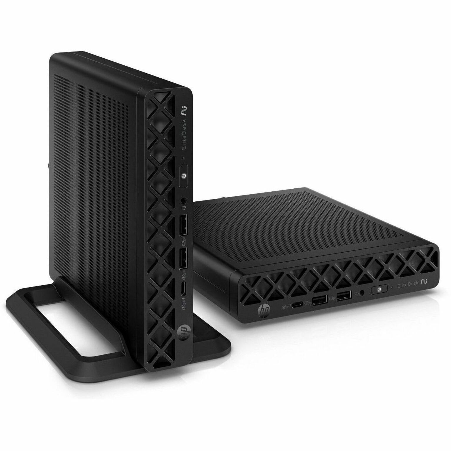 HP EliteDesk 8 G1a Desktop Computer - AMD Ryzen AI 5 Ryzen AI 300 Series 340 - 16 GB - 512 GB PCI Express NVMe 4.0 x4 SSD - Mini PC - Jack Black - AMD Chip - Windows 11 Pro - AMD Radeon 840M Graphics DDR5 SDRAM - English Keyboard - Wi-Fi 6 (IEEE 802.11ax) - 90 W — alternate image3