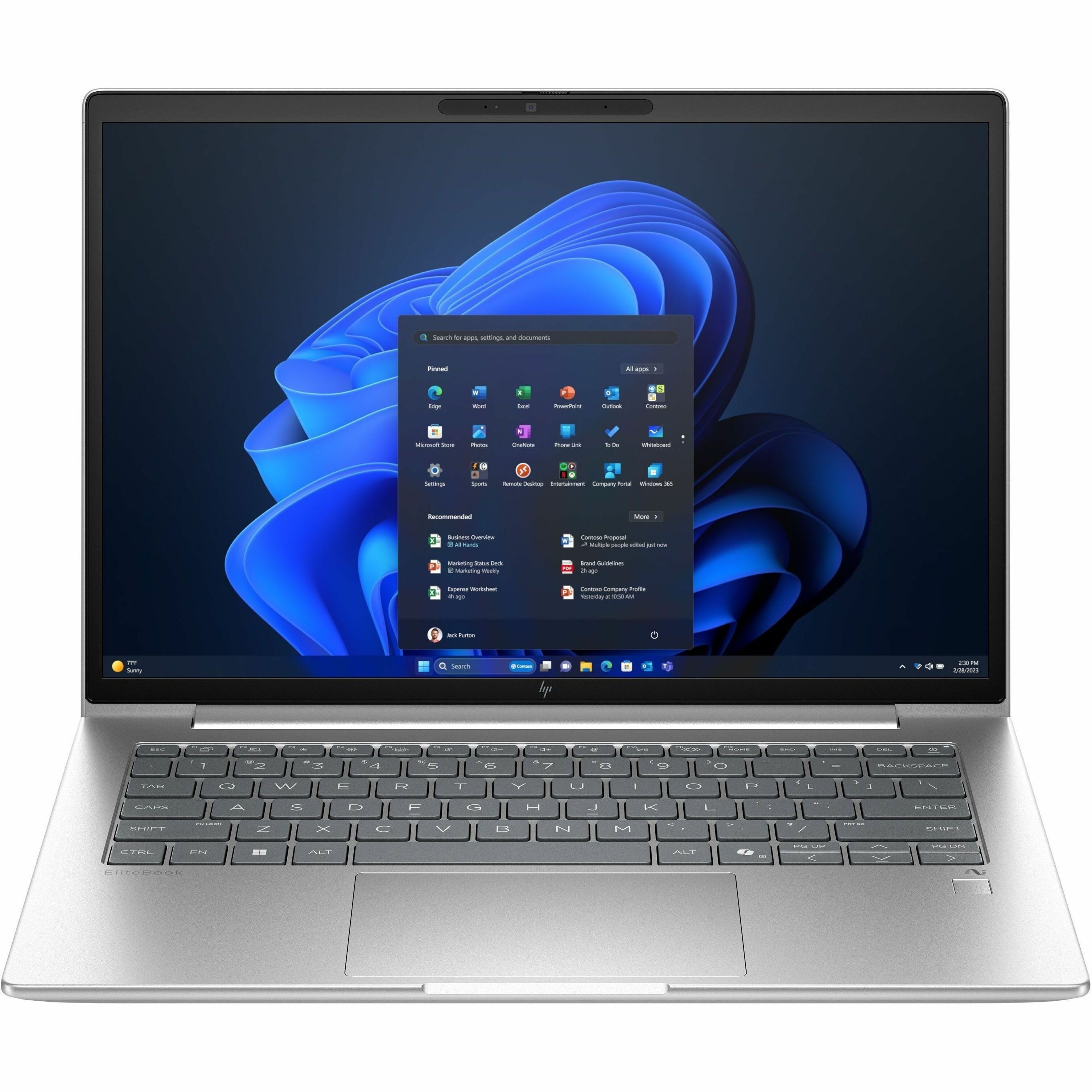 HP EliteBook 6 G1a 14" Notebook - AMD Ryzen 5 PRO Ryzen PRO 200 Series 230 - 16 GB - 256 GB SSD - AMD Chip - AMD — alternate image1