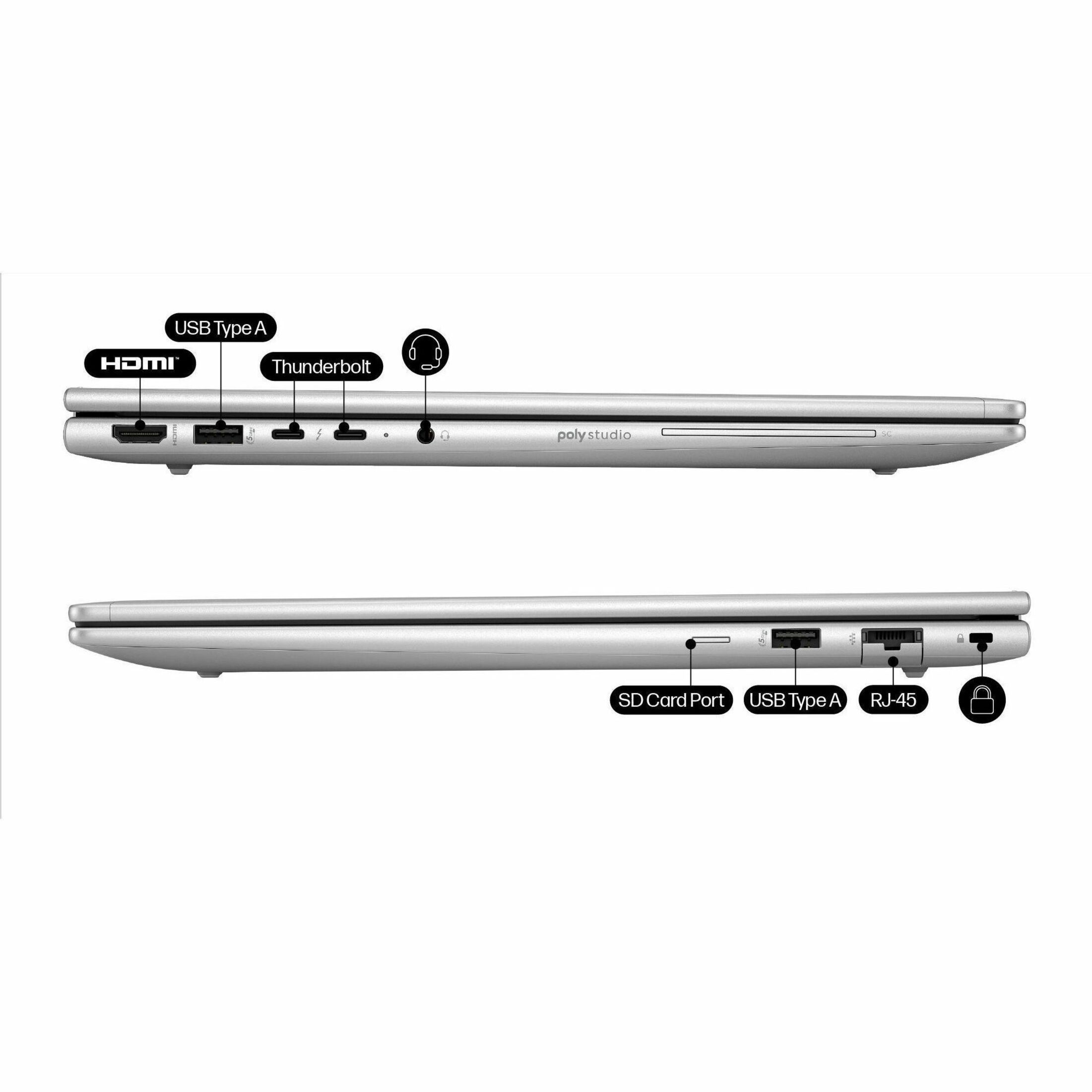 HP EliteBook 6 G1i 16" Notebook - Intel Core Ultra 7 2nd Gen 265U - 512 GB SSD - Intel Chip - Intel - Front Camera/Webcam — alternate image12