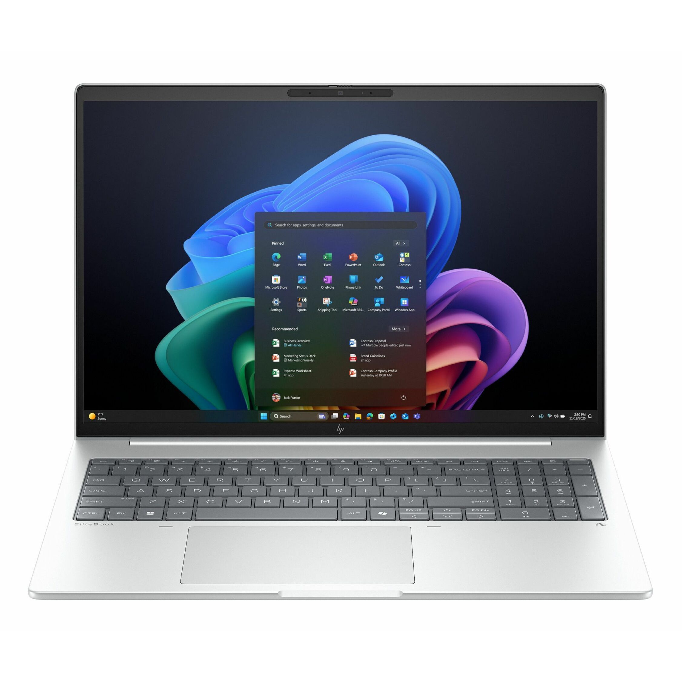 HP EliteBook 8 G1i 16" Notebook - WUXGA - 60 Hz - Intel Core Ultra 7 268V - 32 GB - 1 TB SSD - English, French Keyboard - Glacier Silver Aluminum - Intel Chip - 1920 x 1200 - Windows 11 Pro - Intel Arc Graphics - In-plane Switching (IPS) Technology - Front Camera/Webcam - IEEE 802.11be Wireless LAN Standard - Wi-Fi 7