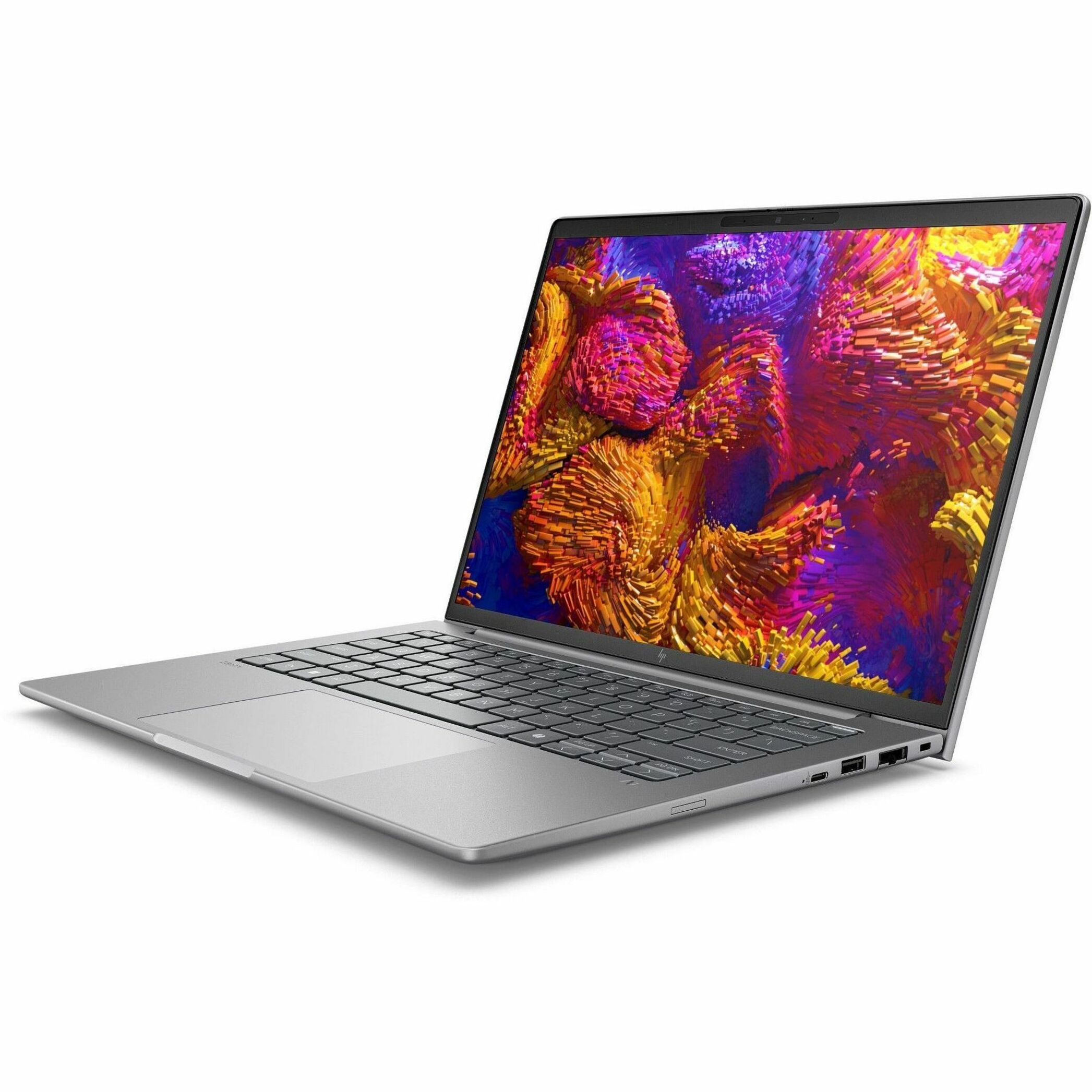 HP ZBook 8 G1ak 14" Touchscreen Mobile Workstation - AMD Ryzen AI 7 PRO 350 - 32 GB - 512 GB SSD - English Keyboard - Meteor Silver - AMD Chip - 1920 x 1200 - Windows 11 Pro - AMD - Front Camera/Webcam — leftmaximum
